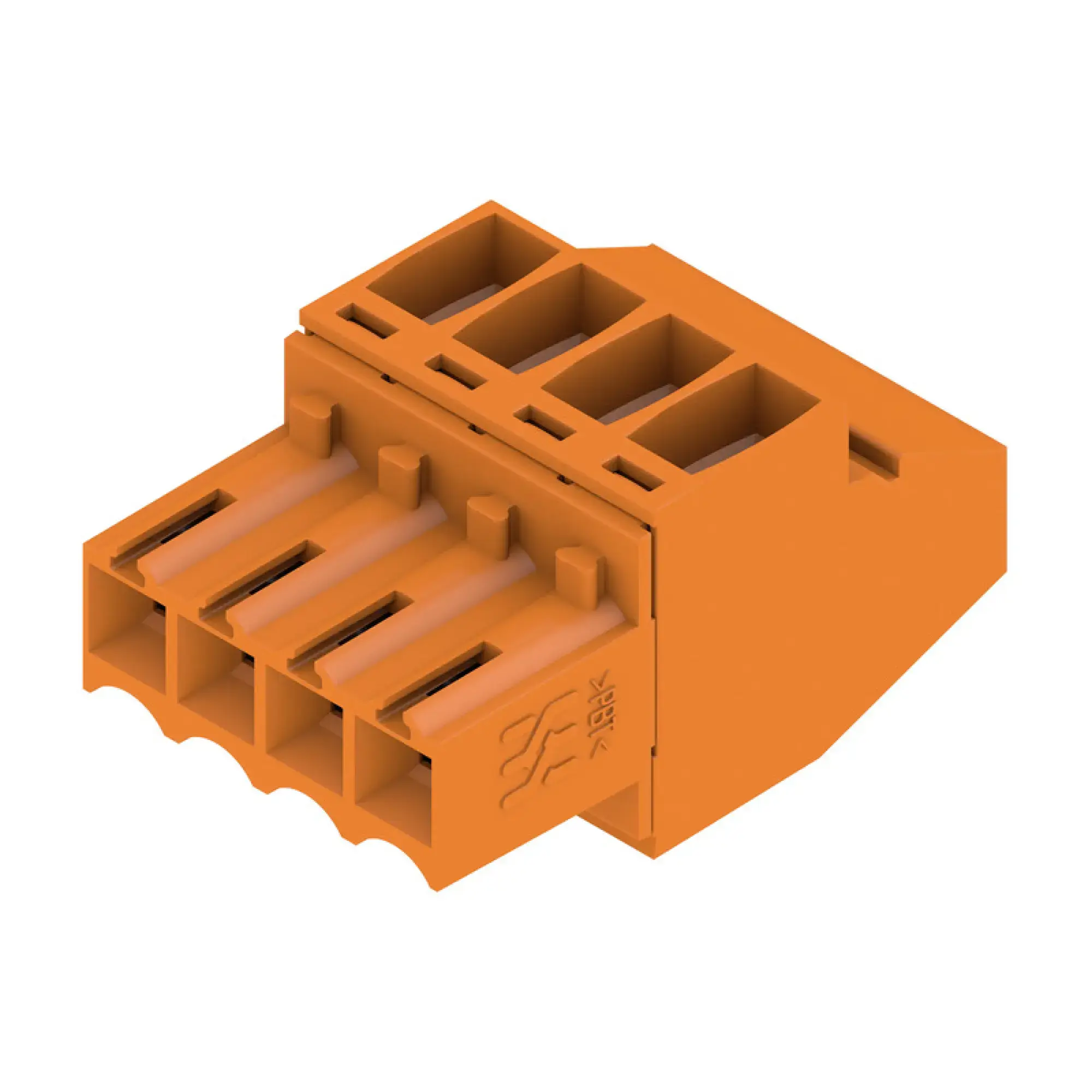 Weidmüller 1638570000 PCB connector (wire connection), 160 V, 12 A, Pitch in mm: 3.50, 1.5 mm², Number of poles: 4, Clamping yoke connection, Box (img_001)