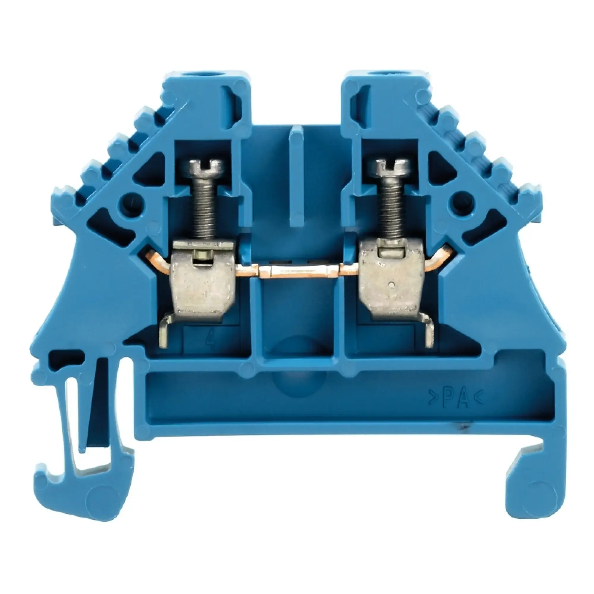 Weidmüller 1040880000 Feed-through terminal block, Screw connection, blue, 2.5 mm², 24 A, 500 V, Number of connections: 2 (img_001)