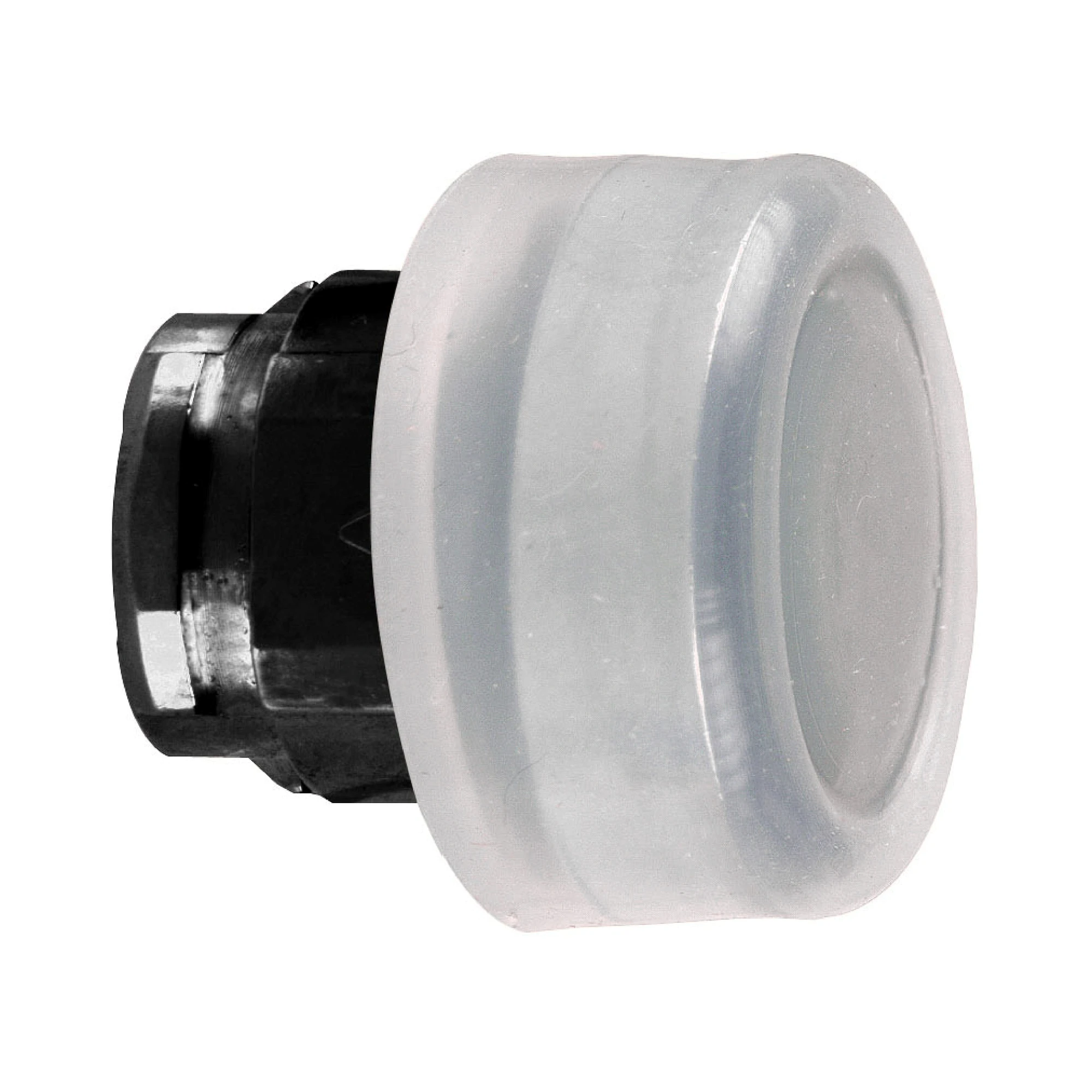 Schneider Electric ZB4BP27 Push Button, Front Element, Harmony XB4, Metal Black, 22mm, Black, Protruding, Momentary, with Protective Cap (img_001)