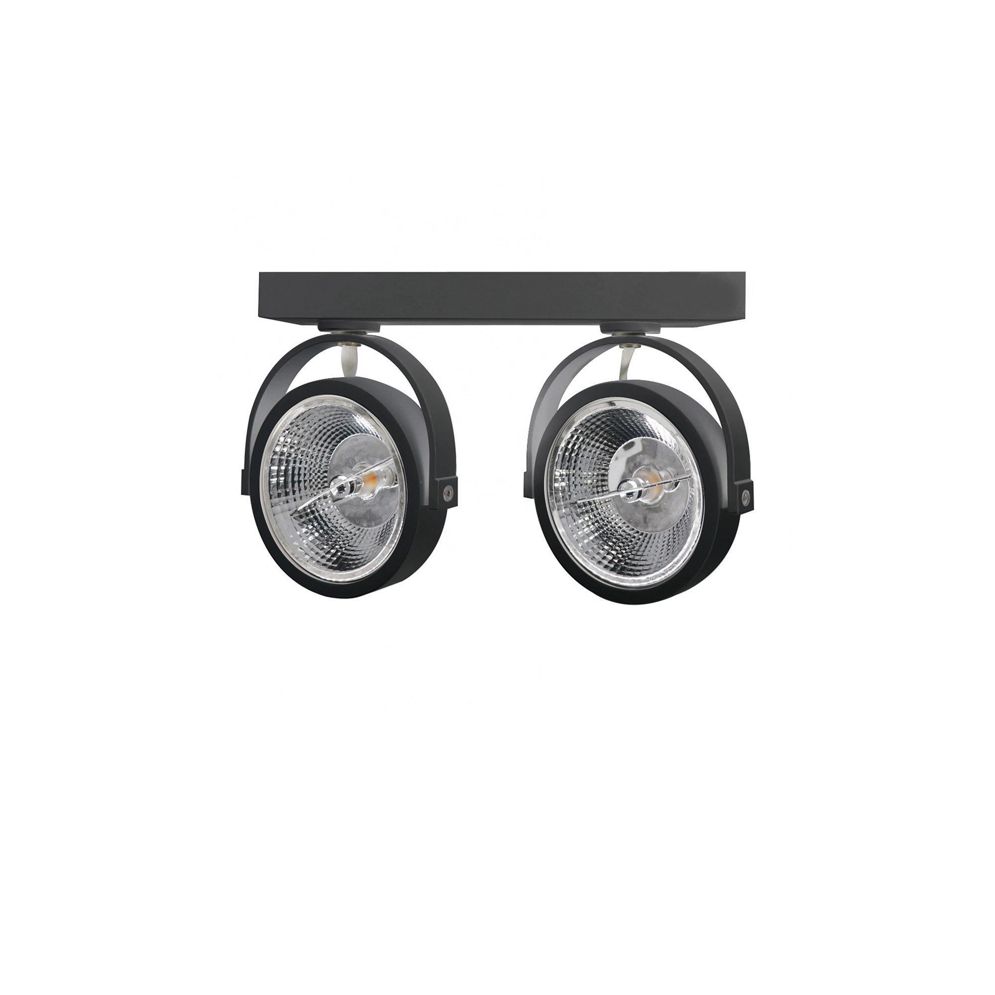 WSU Lights GU10 Doppelleuchte Rouqi für 2xAR111 schwenkbar schwarz - IP20 WSU Lights GU10 Doppelleuchte Rouqi für 2xAR111 schwenkbar schwarz - IP20