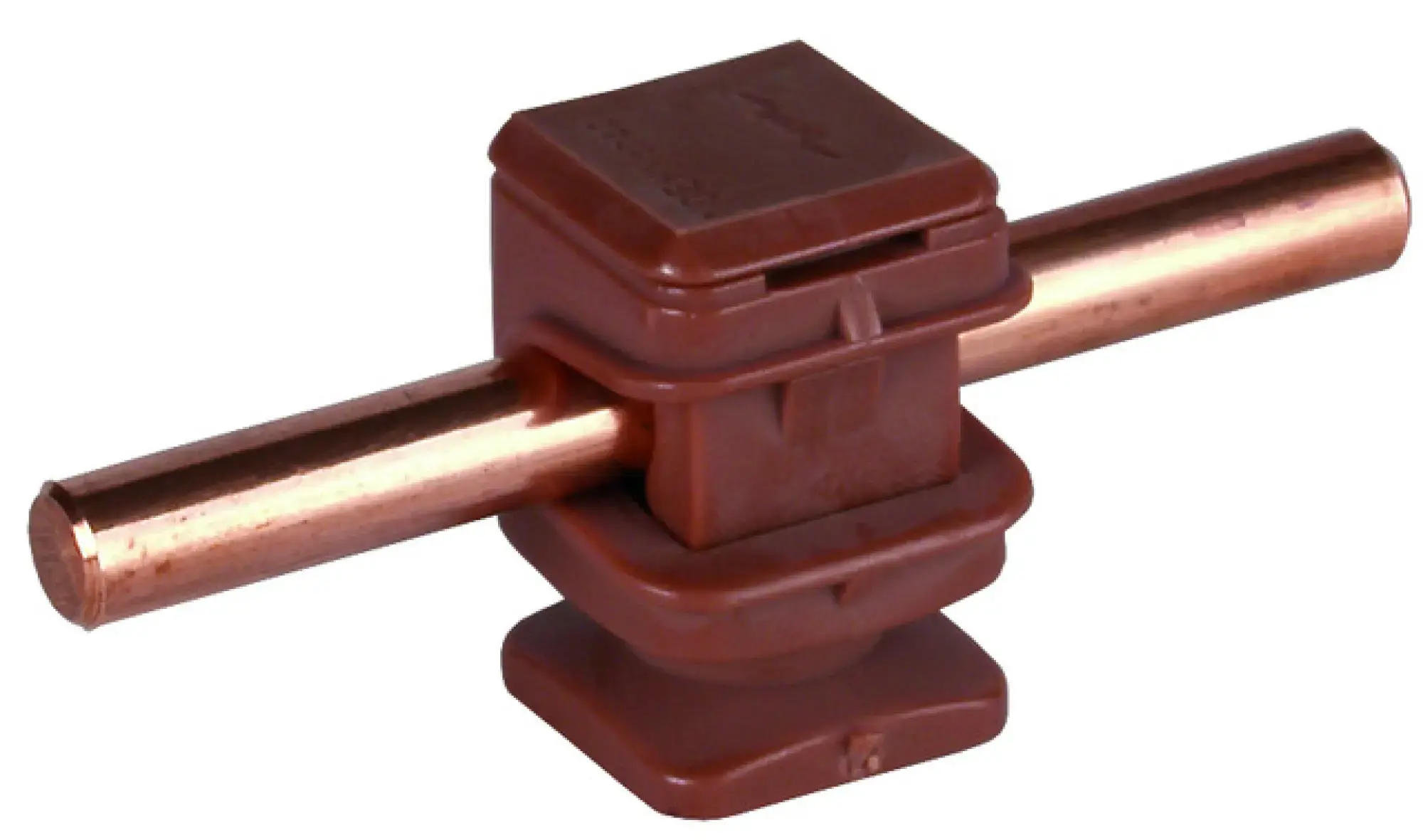 Dehn 204007 Conductor holder DEHNsnap plastic brown H 16mm f. Rd 8mm with M6 thread (img_001) Dehn 204007 Conductor holder DEHNsnap plastic brown H 16mm f. Rd 8mm with M6 thread (img_001)