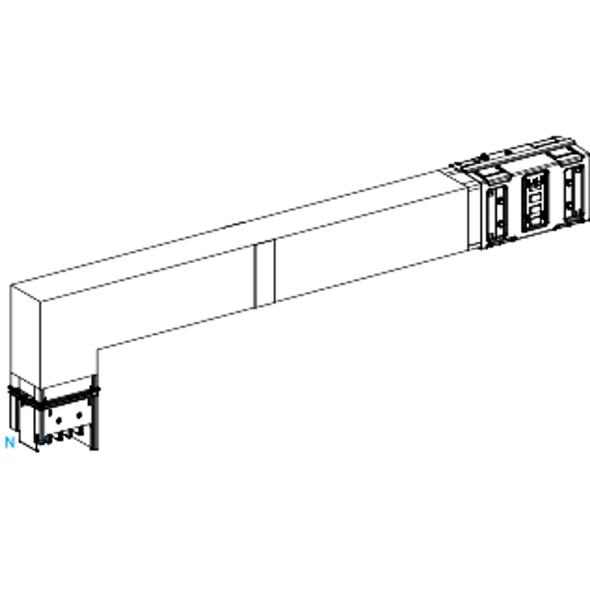Schneider Electric KSA630DLF42F KSA Angle Element, 630A, flat PE external, selectable length, fire barrier (img_001)