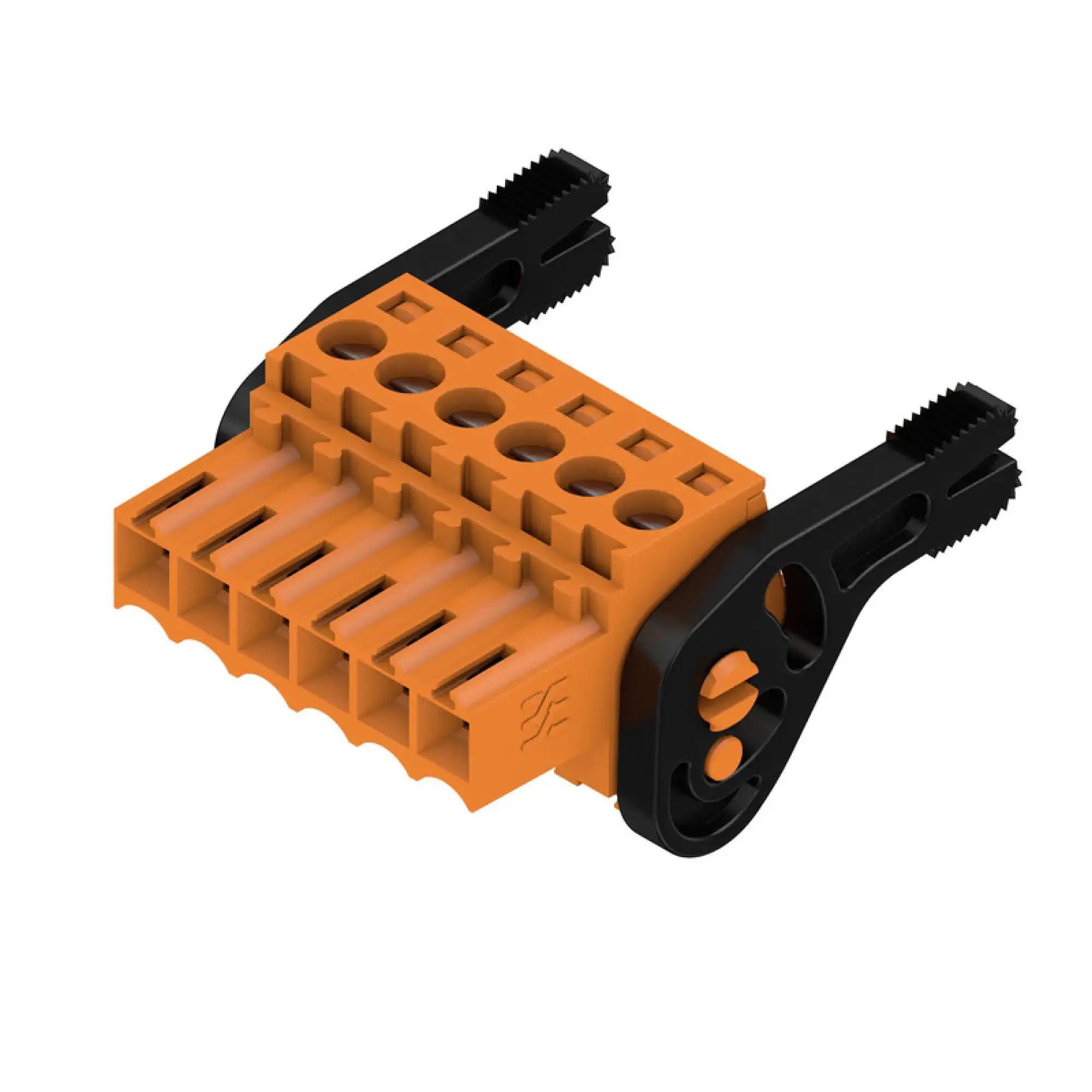 Weidmüller 1687690000 PCB connector (wire connection), 160 V, 17 A, Pitch in mm: 3.50, 1.5 mm², Number of poles: 6, Clamping yoke connection, Box (img_001)