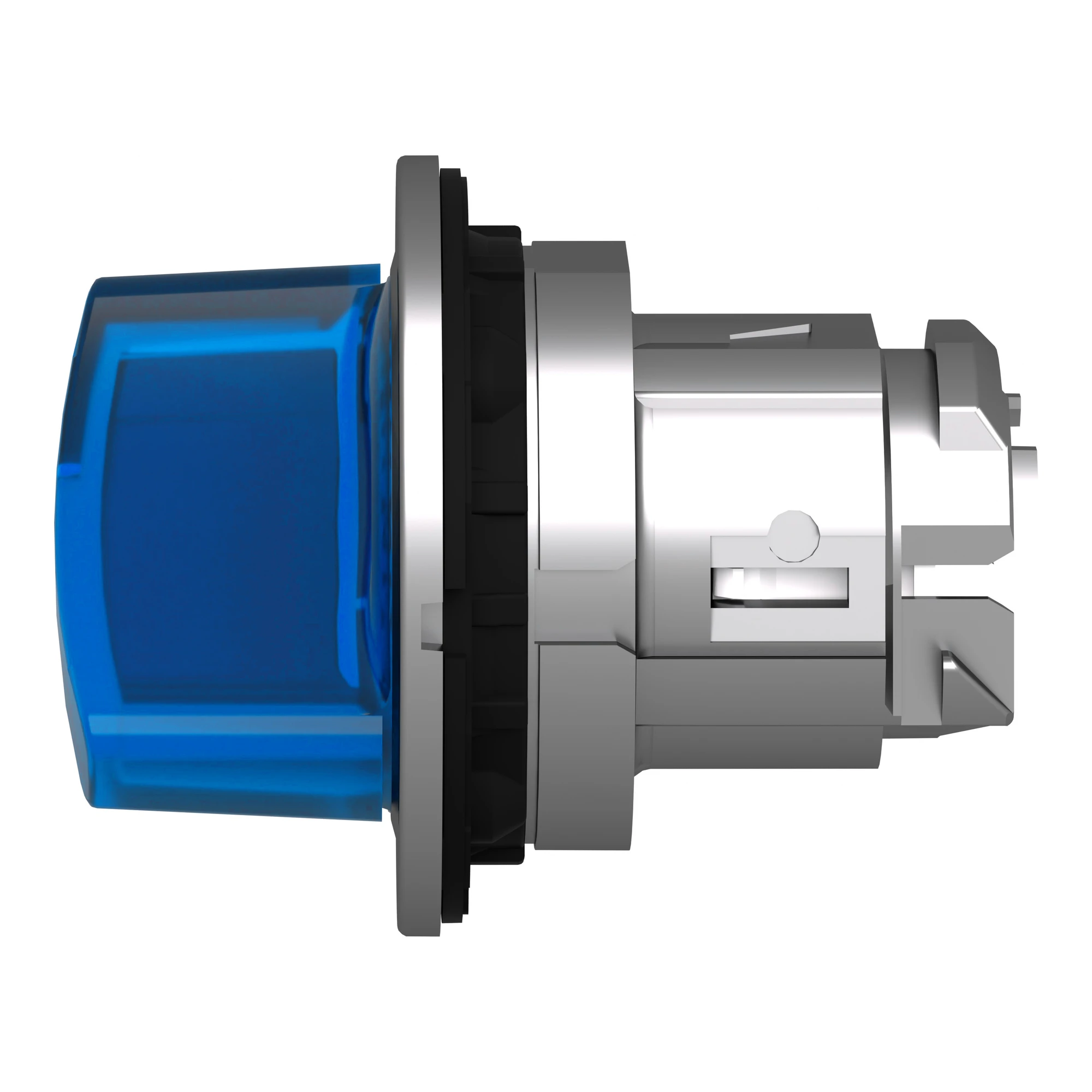 Schneider Electric ZB4FK1263 Illuminated selector switch, front element, Harmony XB4F, metal, 30mm, blue, for universal LED, 2 positions, latching (img_006)