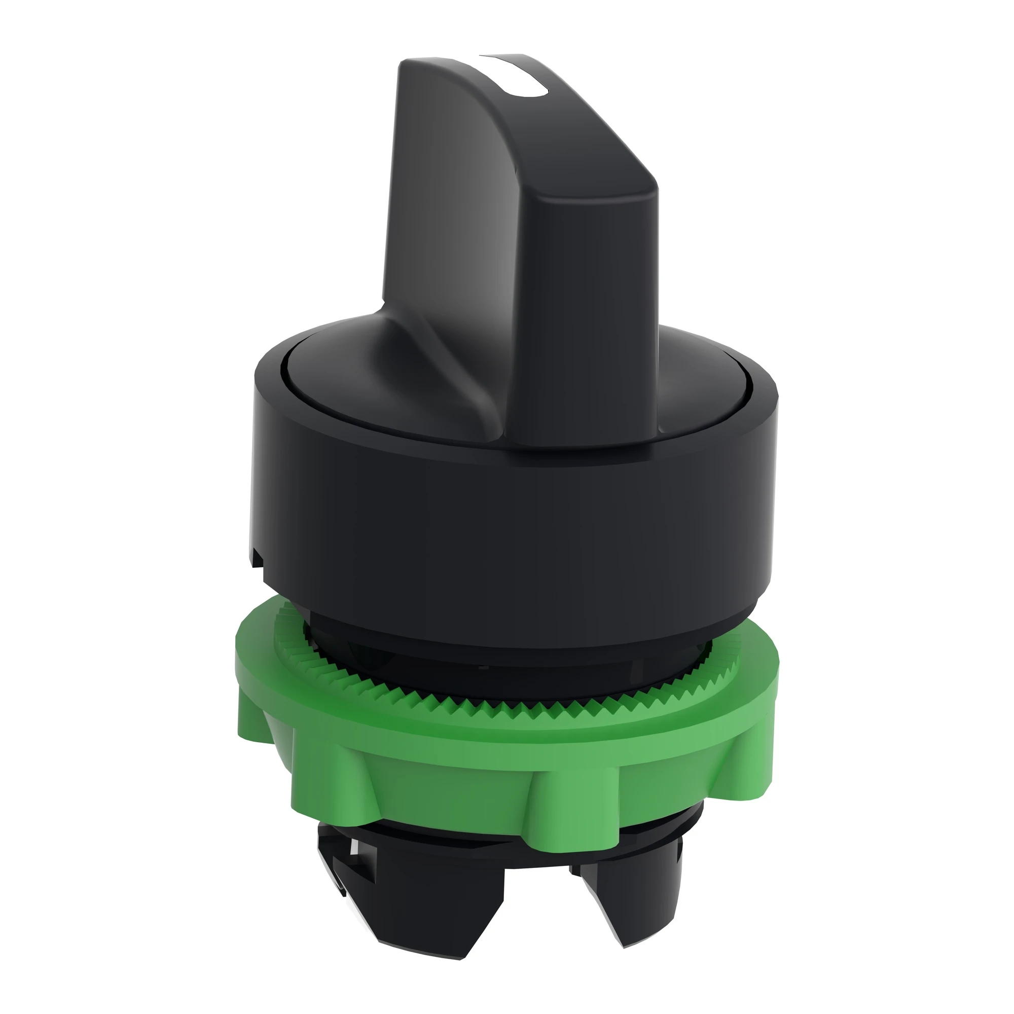 Schneider Electric ZB5AD5 Selector switch, front element, Harmony XB5, plastic, 22mm, black, 3 positions, center position detent (img_003)