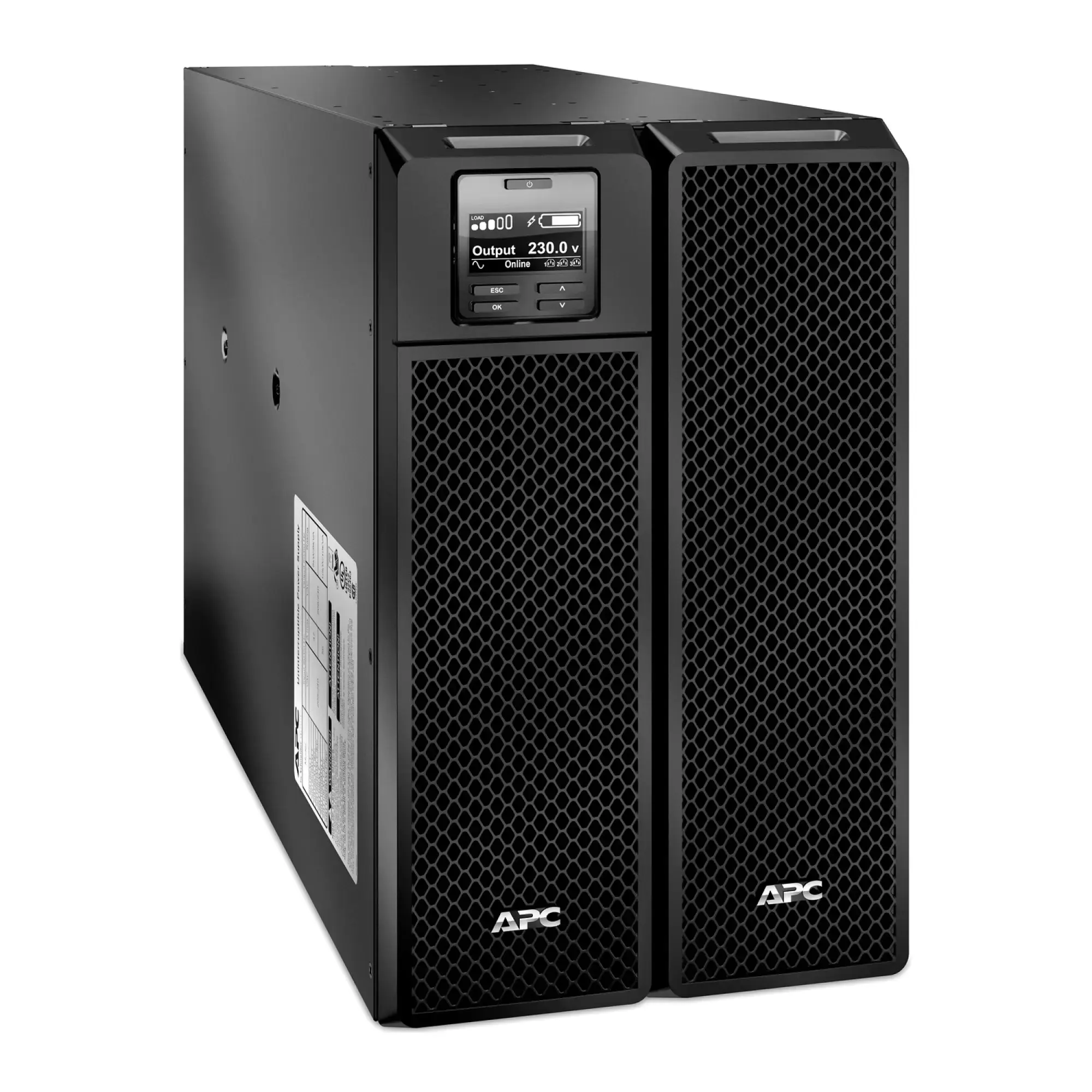APC SRT8KXLI APC Smart-UPS On-Line, 8kVA/8kW, Tower, 230V/400V, 6x C13+4x C19 IEC Ausgänge, Netzwerkkarte+SmartSlot, verlängerte Laufzeit, ohne Rack-Einbausatz (img_004) APC SRT8KXLI APC Smart-UPS On-Line, 8kVA/8kW, Tower, 230V/400V, 6x C13+4x C19 IEC Ausgänge, Netzwerkkarte+SmartSlot, verlängerte Laufzeit, ohne Rack-Einbausatz (img_004)