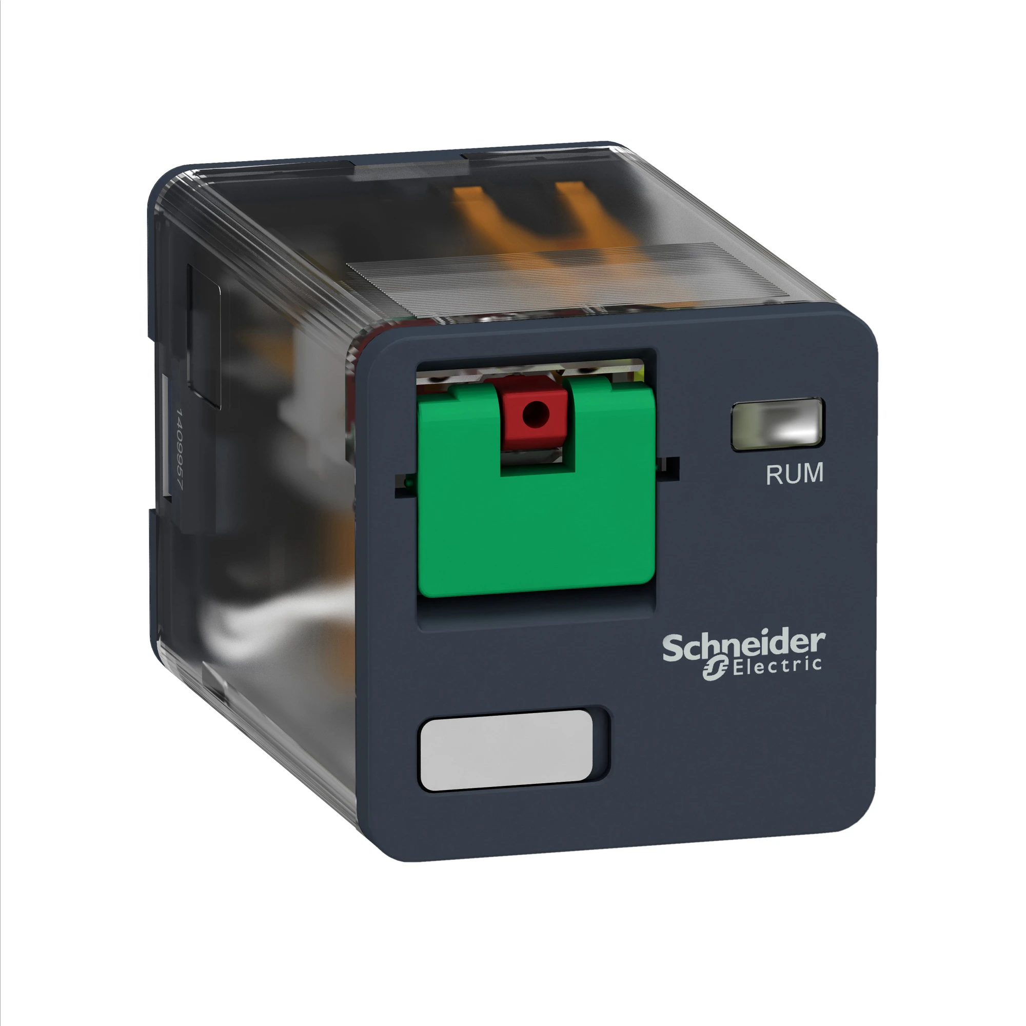 Schneider Electric RUMC21B7 Plug-in Universal Relay RUM, 2 W, 10 A, 24 VAC, without LED, with test button (img_001) Schneider Electric RUMC21B7 Plug-in Universal Relay RUM, 2 W, 10 A, 24 VAC, without LED, with test button (img_001)