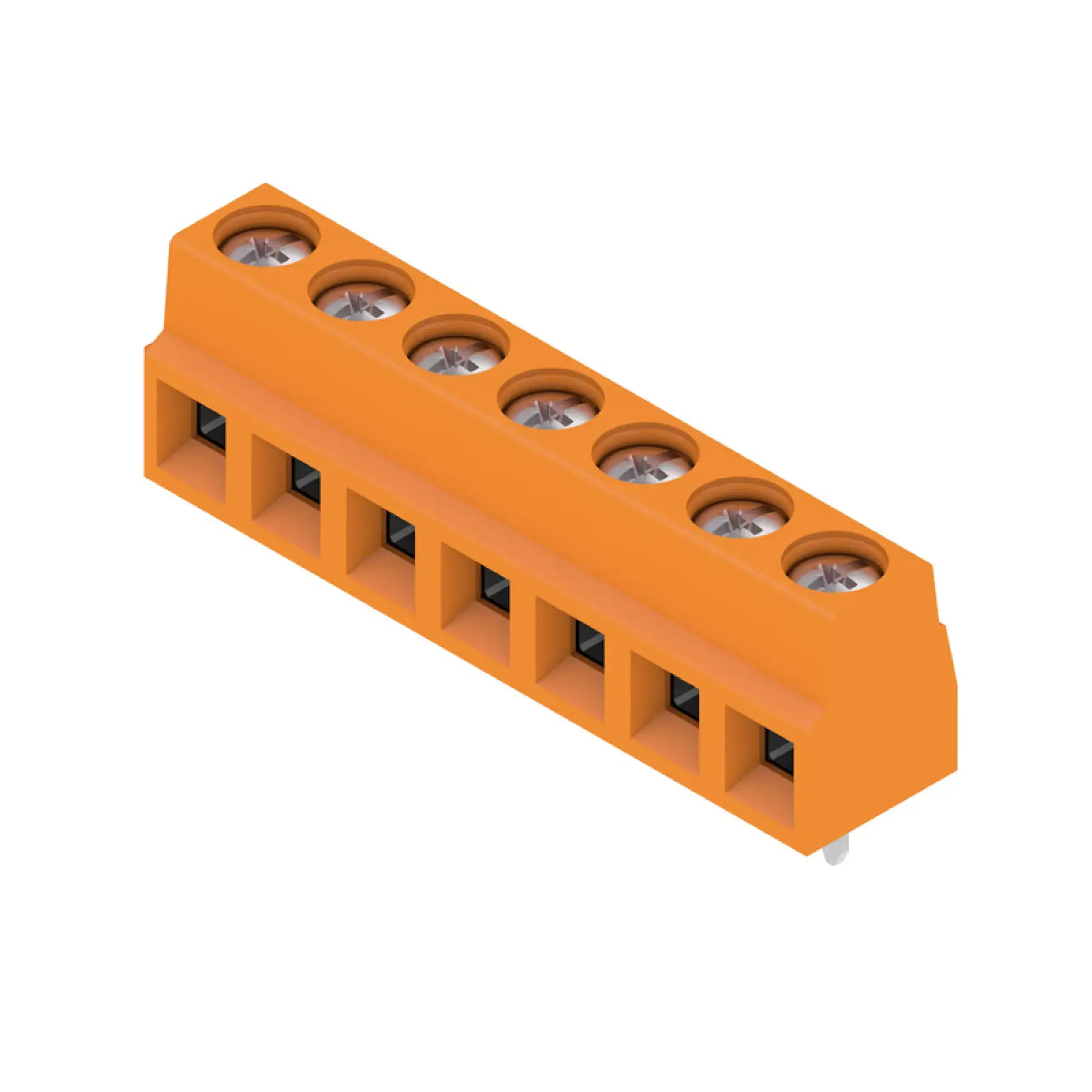 Weidmüller 1912850000 PCB terminal, 320 V, 17.5 A, Pitch in mm: 5.08, 1.5 mm², Number of poles: 7, Clamping yoke connection, THT solder connection, 90°, Box (img_001) Weidmüller 1912850000 PCB terminal, 320 V, 17.5 A, Pitch in mm: 5.08, 1.5 mm², Number of poles: 7, Clamping yoke connection, THT solder connection, 90°, Box (img_001)