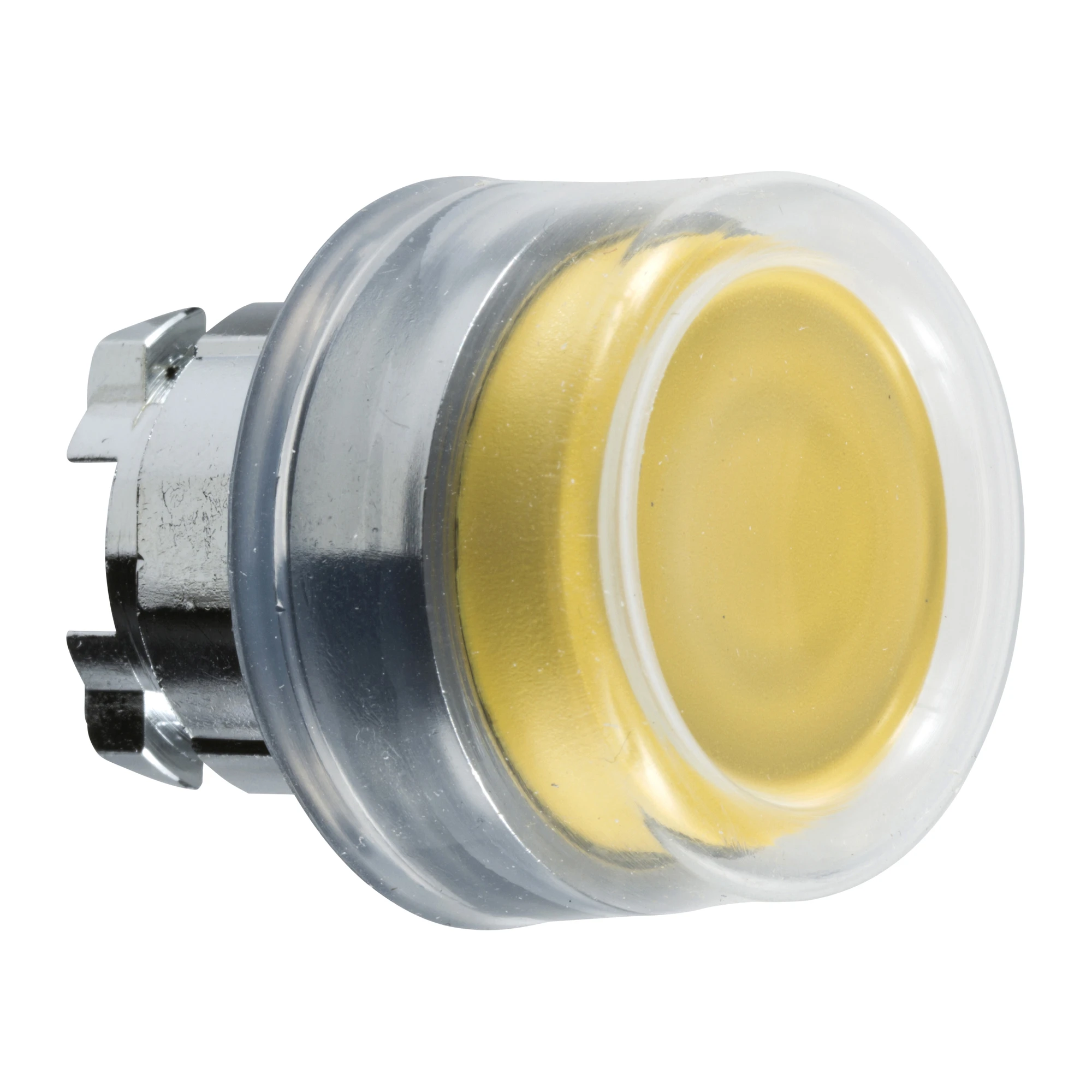 Schneider Electric ZB4BP5 Push button, front element, Harmony XB4, metal, 22mm, orange, protruding, unlabelled, momentary, with protective cap (img_001)