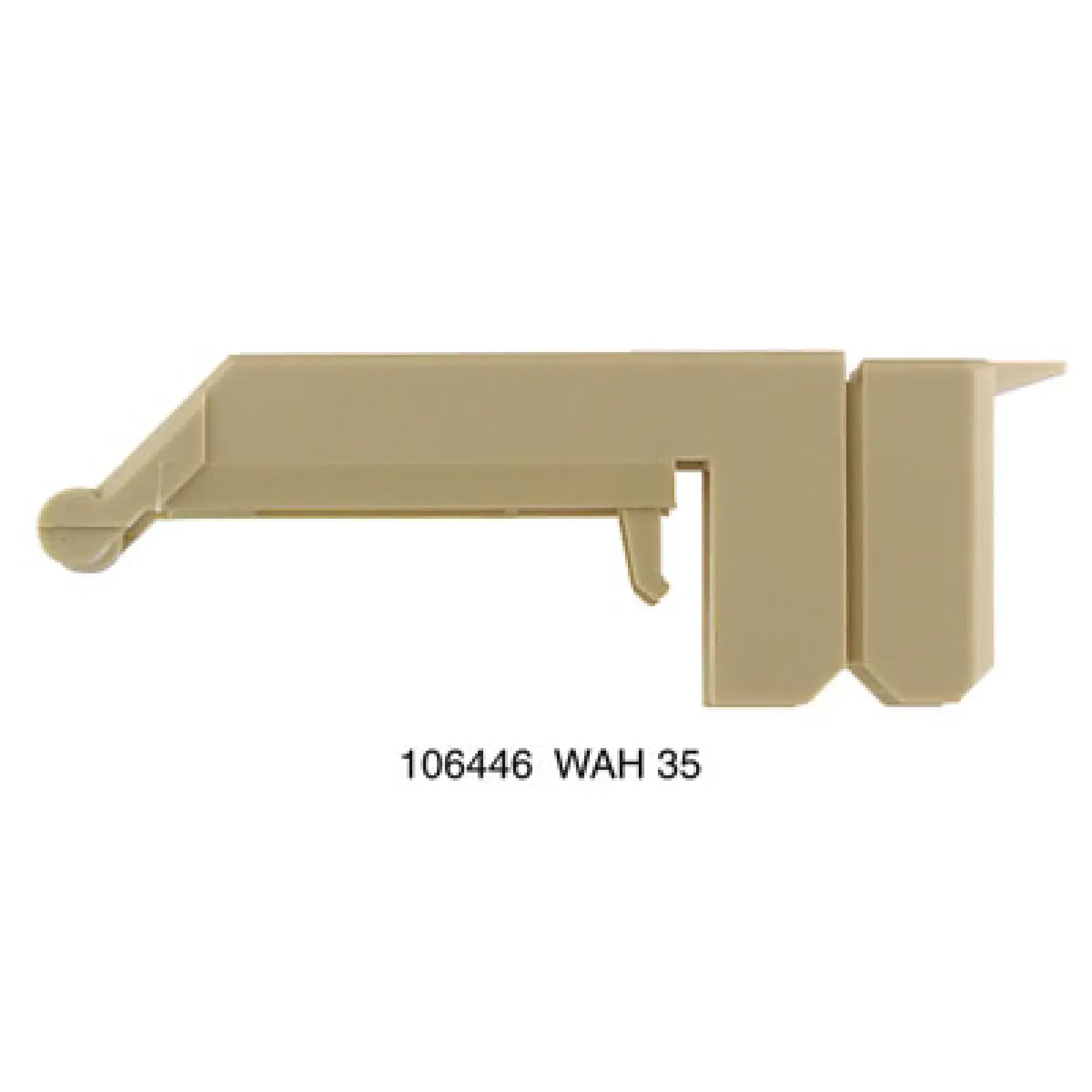 Weidmüller 1064460000 Terminal cover, beige, Polyamide 66, Height: 63.5 mm, Width: 26 mm, Depth: 22.6 mm, V-2 (img_001) Weidmüller 1064460000 Terminal cover, beige, Polyamide 66, Height: 63.5 mm, Width: 26 mm, Depth: 22.6 mm, V-2 (img_001)