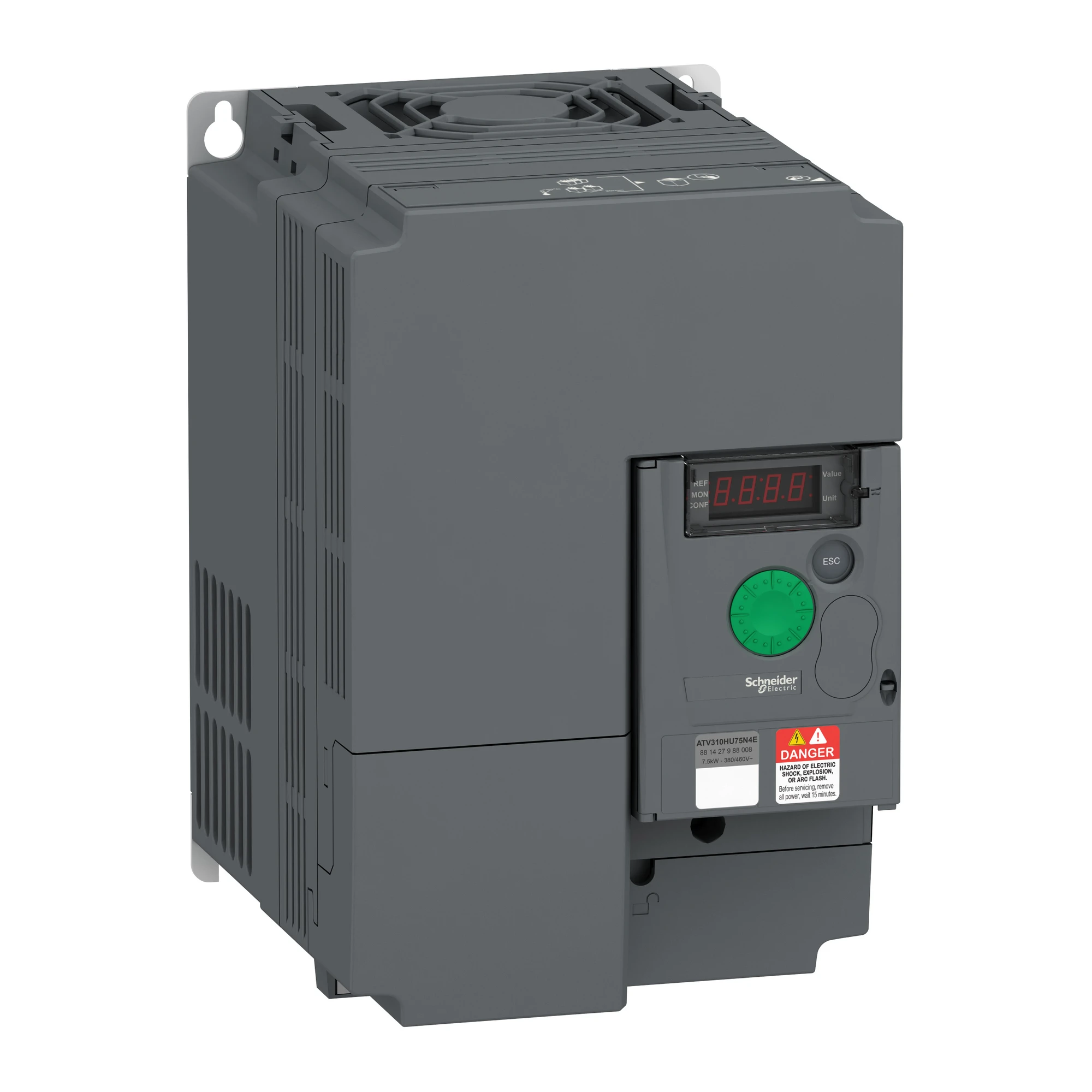 Schneider Electric ATV310HU75N4E Frequenzumrichter, Easy Altivar 310, 7,5kW, 380-460V AC, 3-phasig, ohne Filter (img_001)