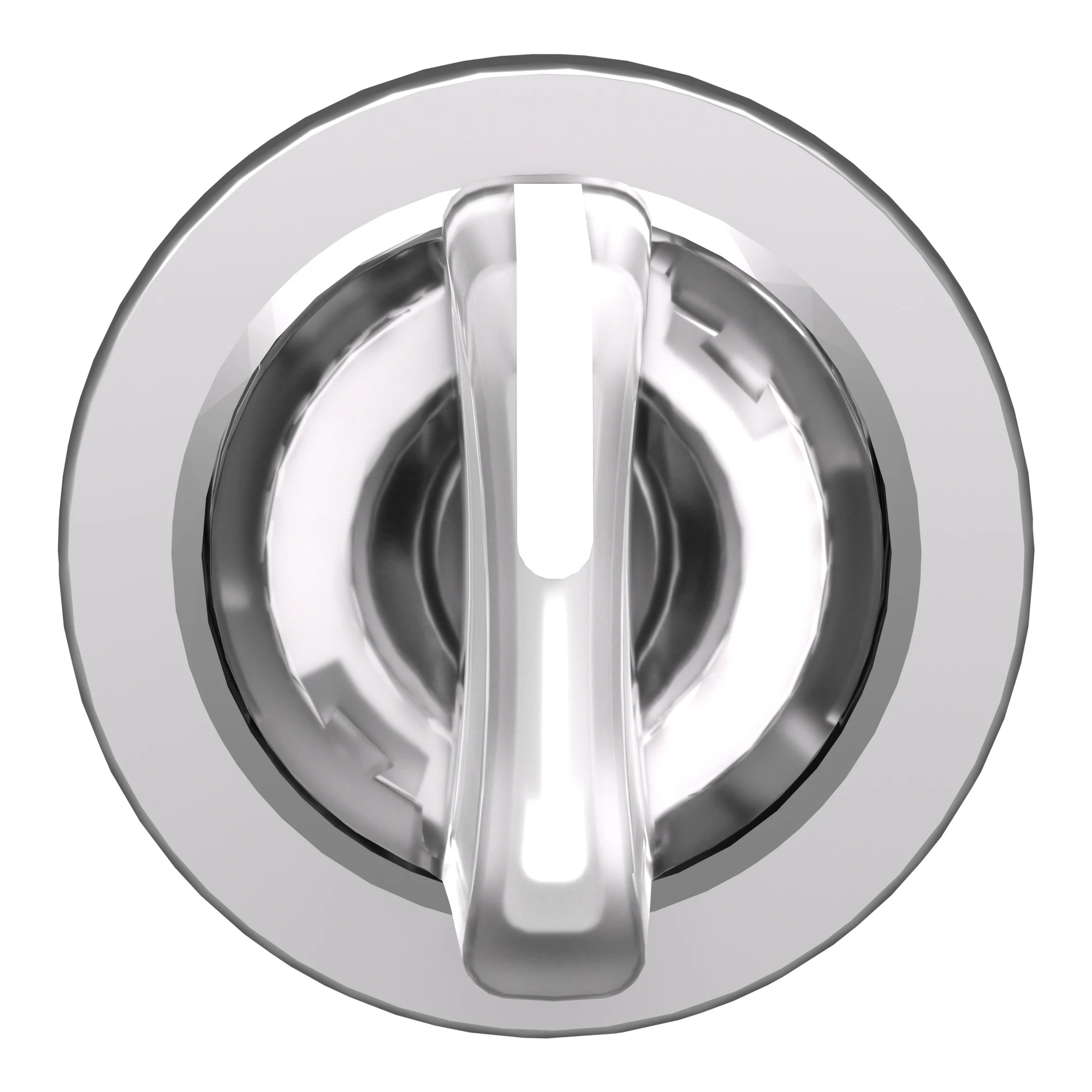 Schneider Electric ZB4FK1313 Illuminated selector switch, front element, Harmony XB4F, metal, 30mm, white, for universal LED, 3 positions, latching (img_004)