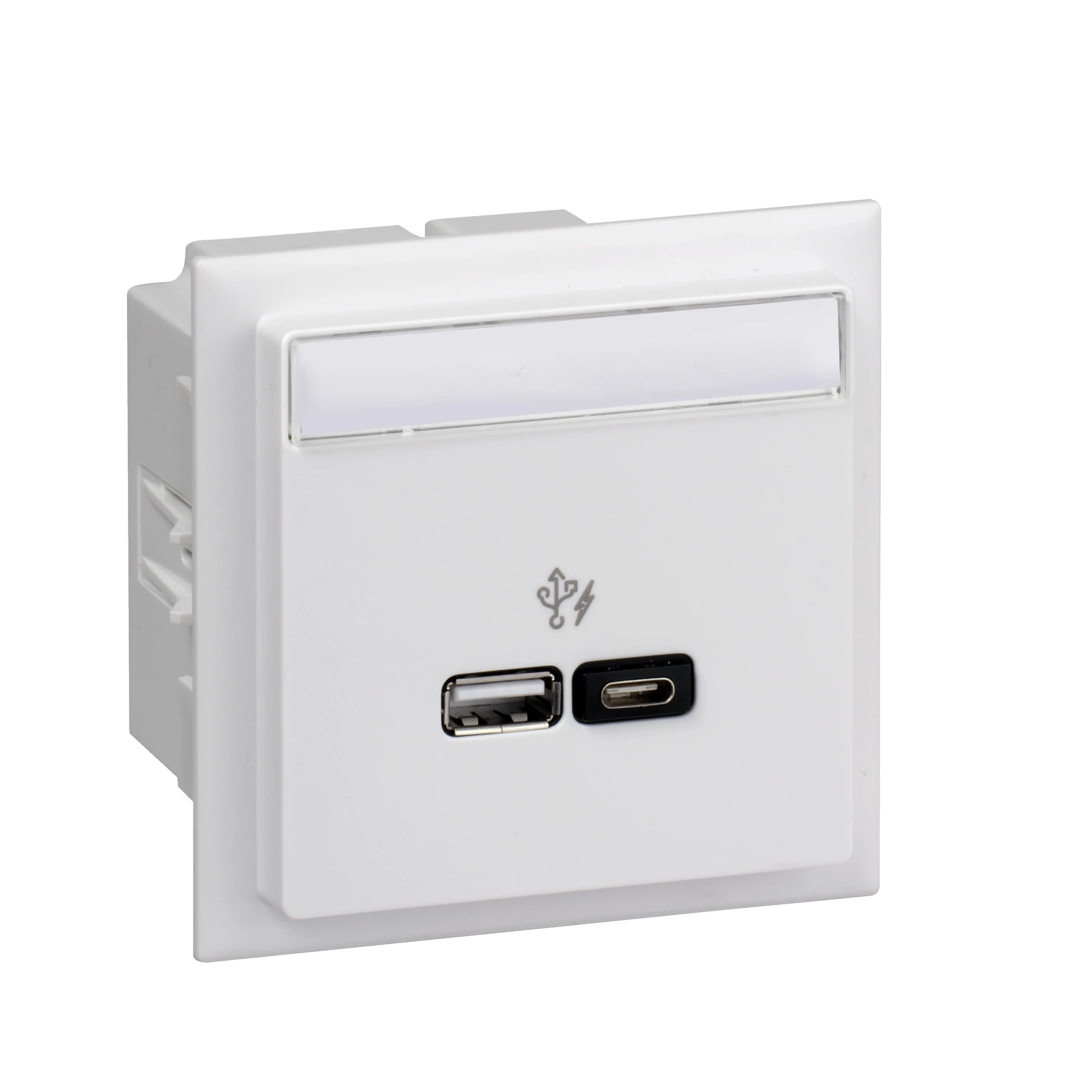 Schneider Electric INS60522 USB Charging Station A+C 2 Outputs max. 2.4A Cover Labeling Field White TYPE:CYB USB A+C (img_001) Schneider Electric INS60522 USB Charging Station A+C 2 Outputs max. 2.4A Cover Labeling Field White TYPE:CYB USB A+C (img_001)