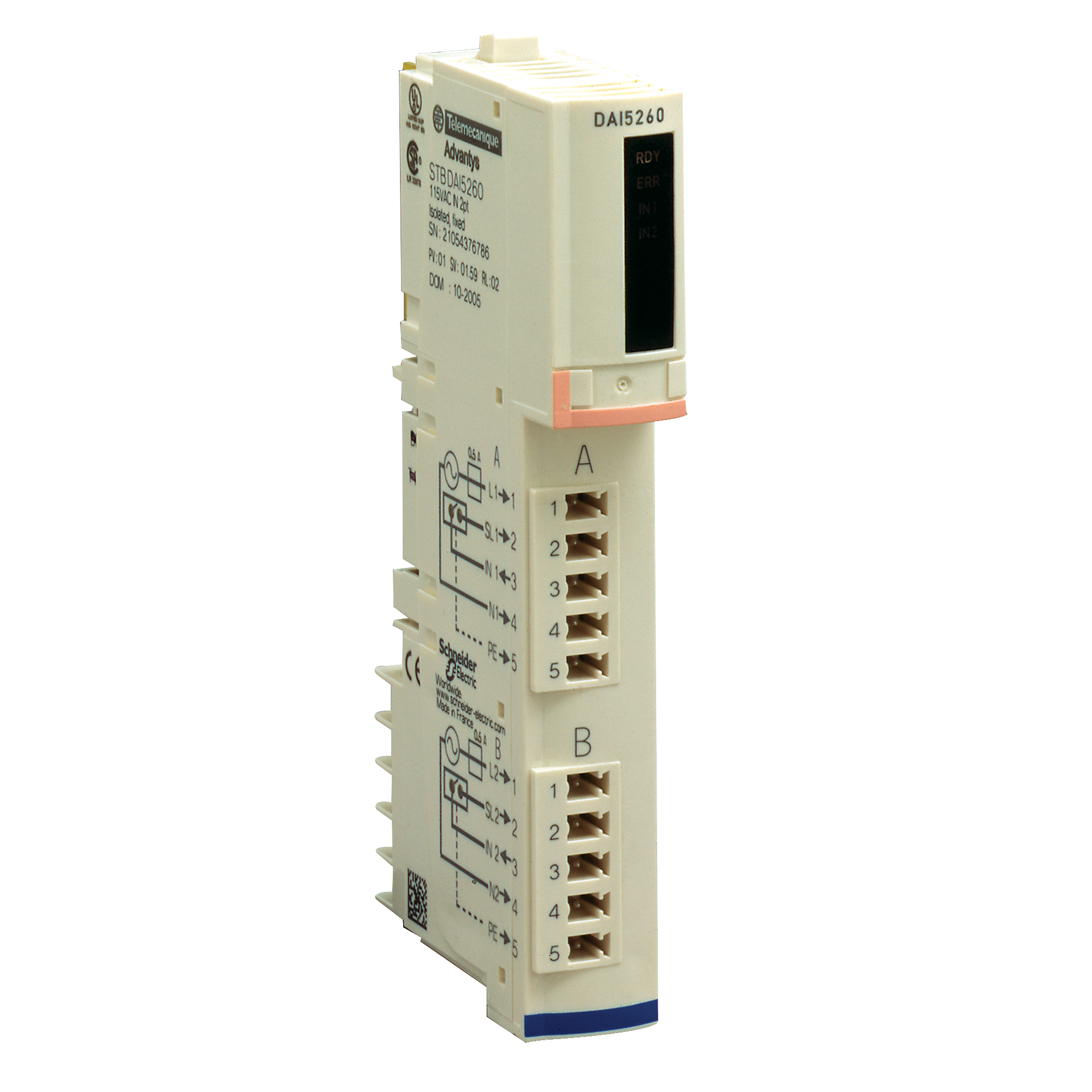 Schneider Electric Kit digital input module Standard STB, 115 V AC, 2 E