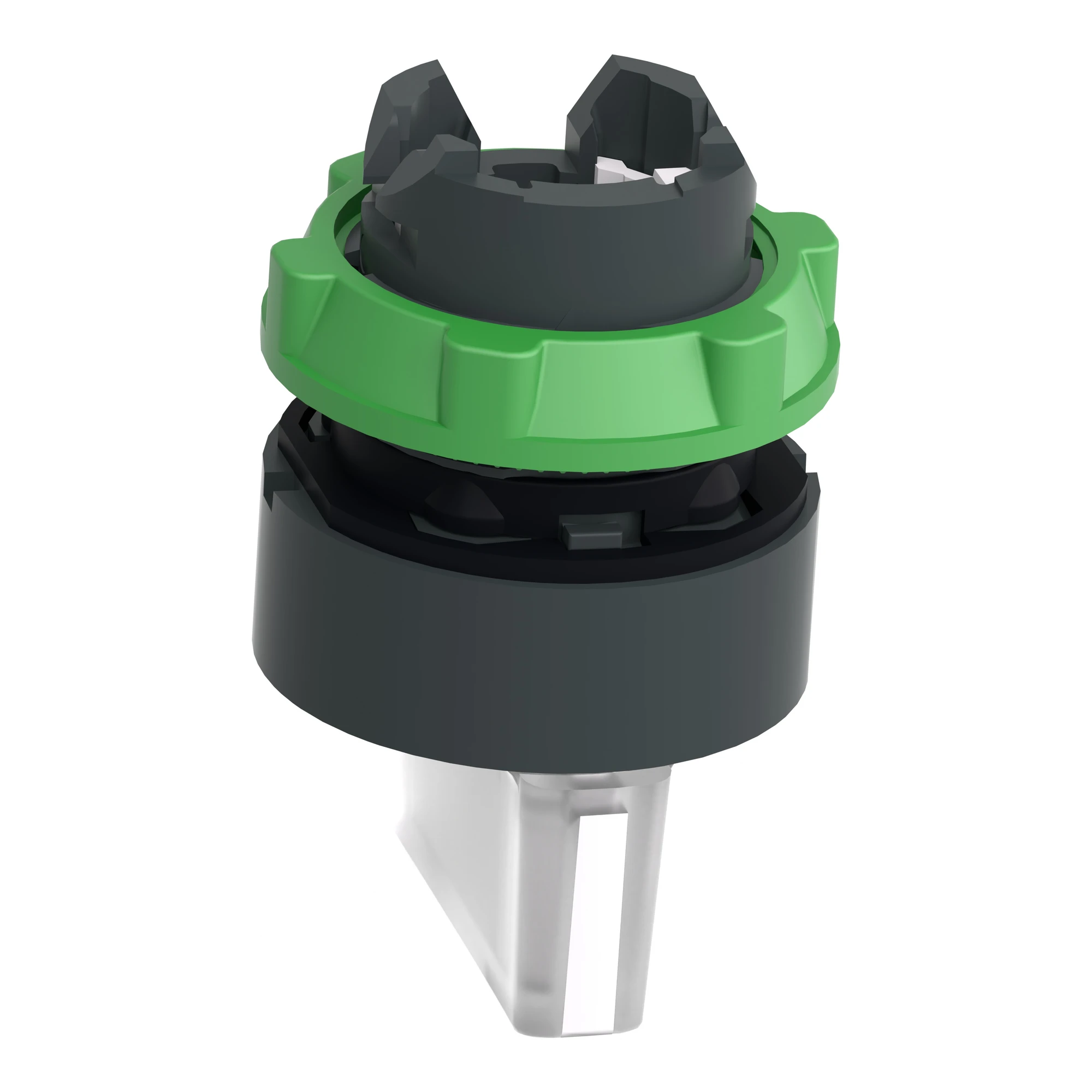 Schneider Electric ZB5AK1513 Illuminated selector switch, front element, Harmony XB5, plastic, 22mm, white, for universal LED, 3 positions, center detent (img_006)