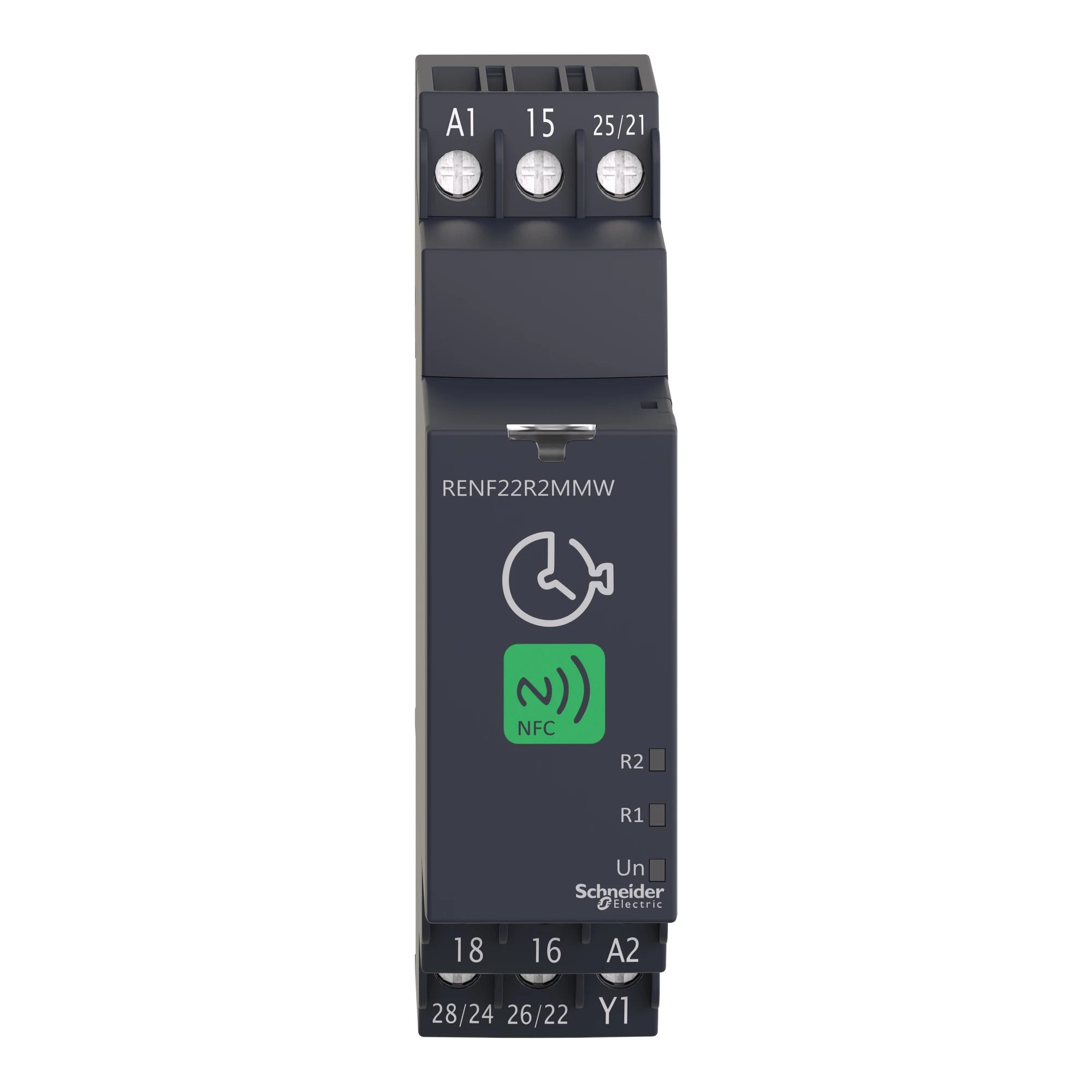 Schneider Electric RENF22R2MMW Multifunction Time Relay, NFC Settings, 0.1 s-999 h, 24-240VAC/DC, 2 W (img_004) Schneider Electric RENF22R2MMW Multifunction Time Relay, NFC Settings, 0.1 s-999 h, 24-240VAC/DC, 2 W (img_004)