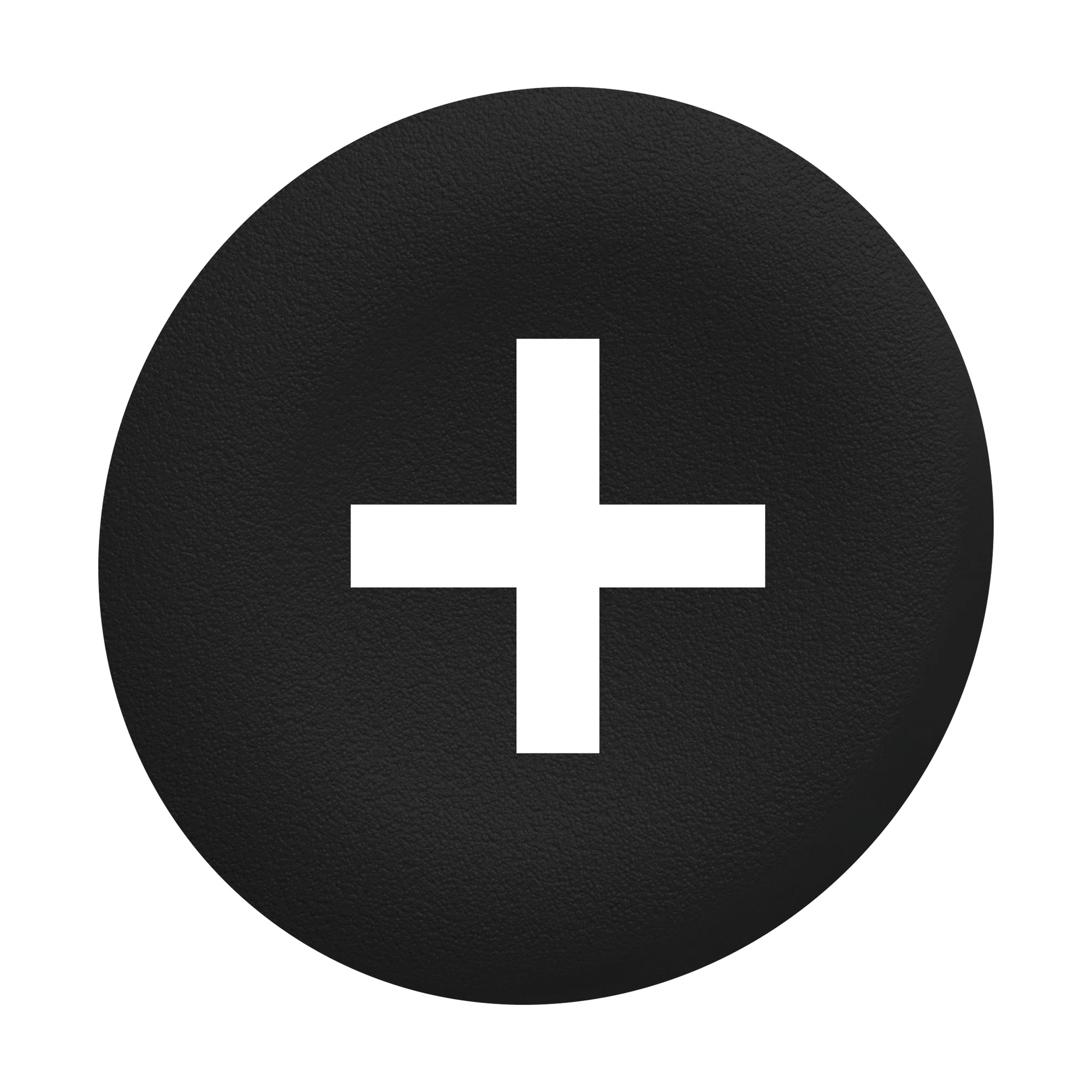 Schneider Electric ZBAF2934 Button label, black, PLUS in white, for Flush 30mm (img_001)