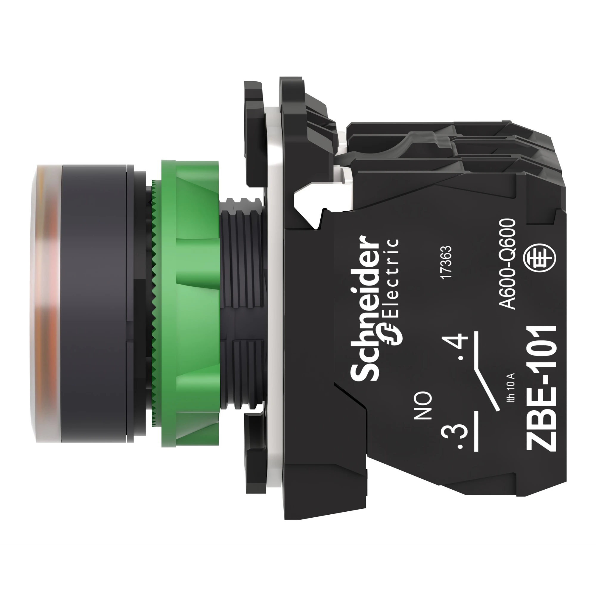 Schneider Electric XB5AW35M5 Illuminated Pushbutton, Harmony XB5, Plastic, Orange, 22mm, Universal LED, Smooth Dome, 1NO + 1NC, 230-240V AC (img_006) Schneider Electric XB5AW35M5 Illuminated Pushbutton, Harmony XB5, Plastic, Orange, 22mm, Universal LED, Smooth Dome, 1NO + 1NC, 230-240V AC (img_006)