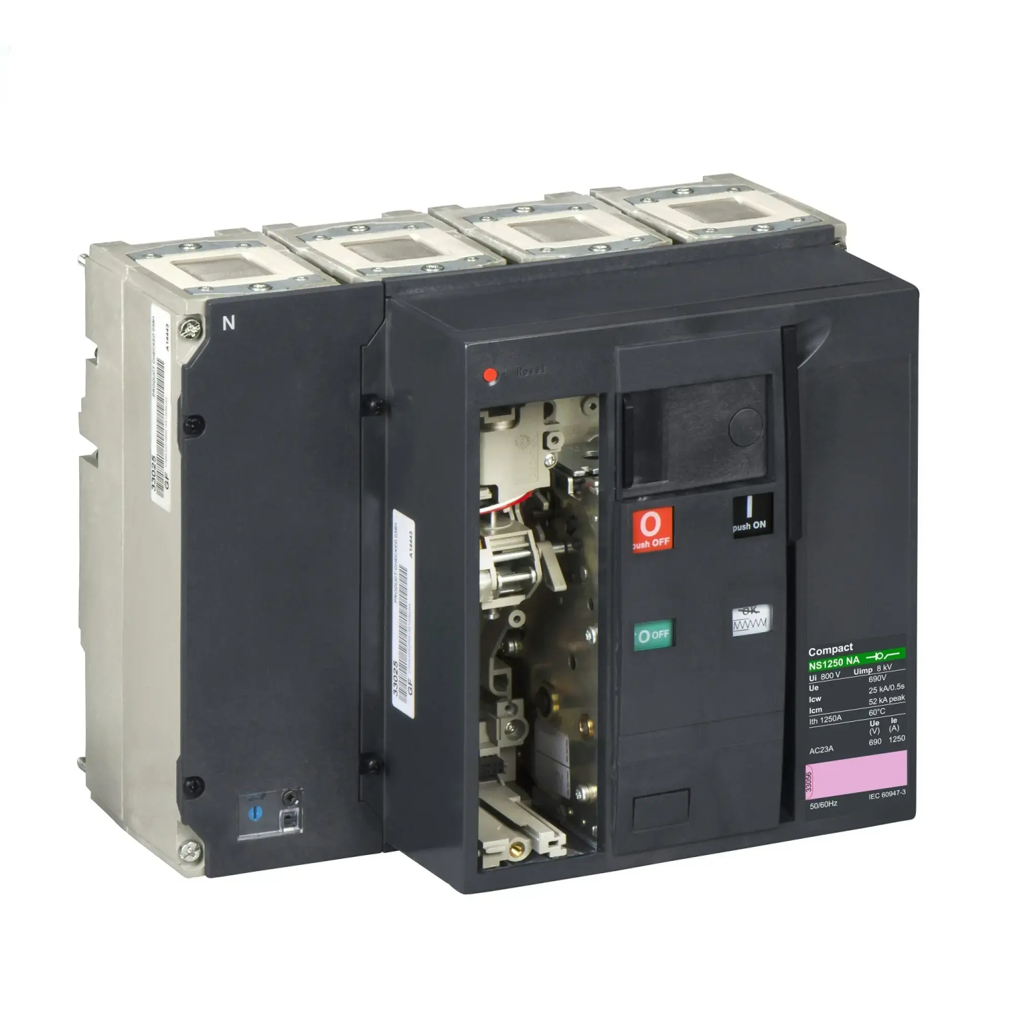 Schneider Electric 33457 Compact Non-Switch Disconnect ComPact NS1250 NA, 4P, 1250A/690V AC Electric Control (img_002) Schneider Electric 33457 Compact Non-Switch Disconnect ComPact NS1250 NA, 4P, 1250A/690V AC Electric Control (img_002)