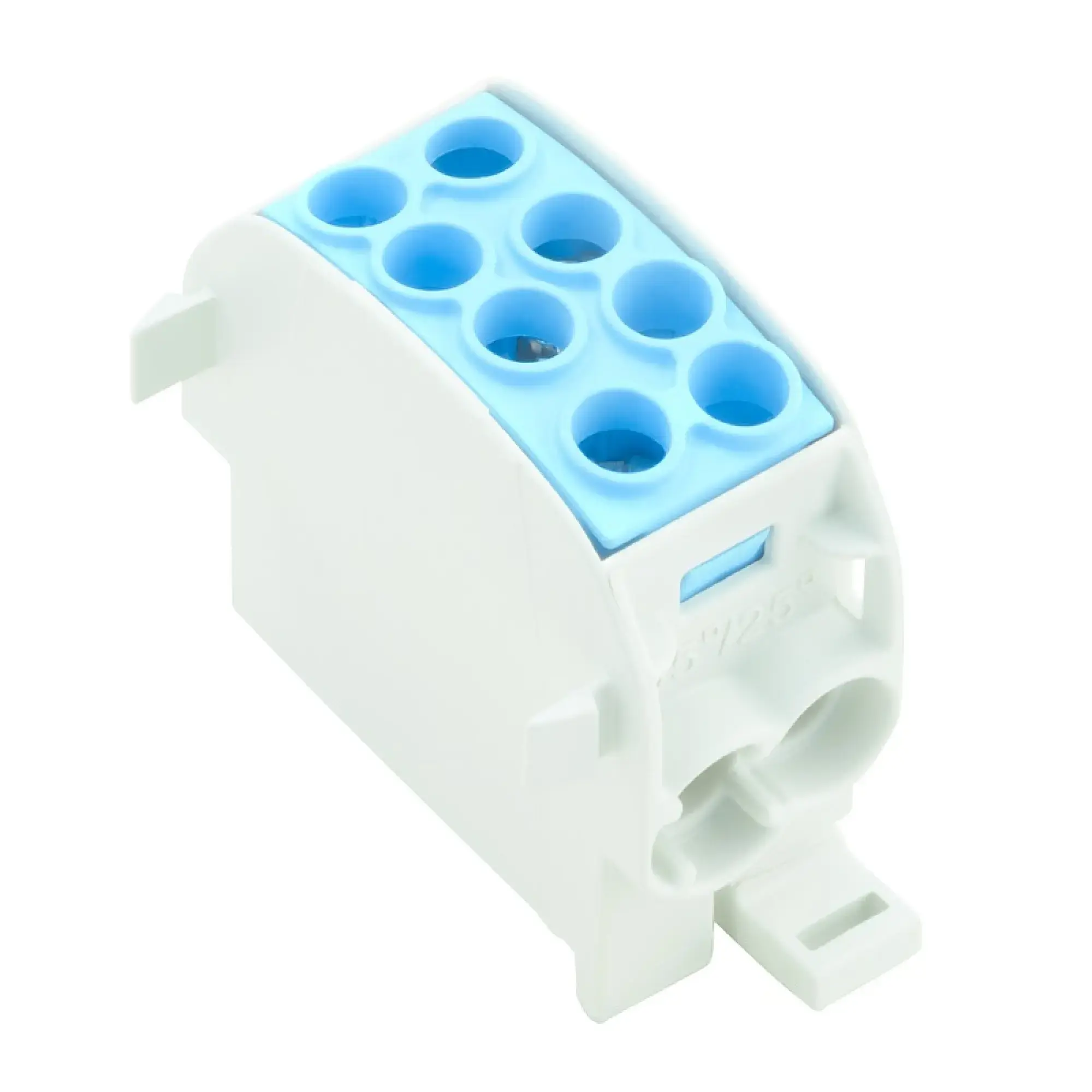 Weidmüller 1561640000 Potential distributor terminal, Screw connection, blue, 35 mm², 202 A, 1000 V, Number of connections: 4, Number of levels: 1, TS 35, V-0, Wemid (img_001)