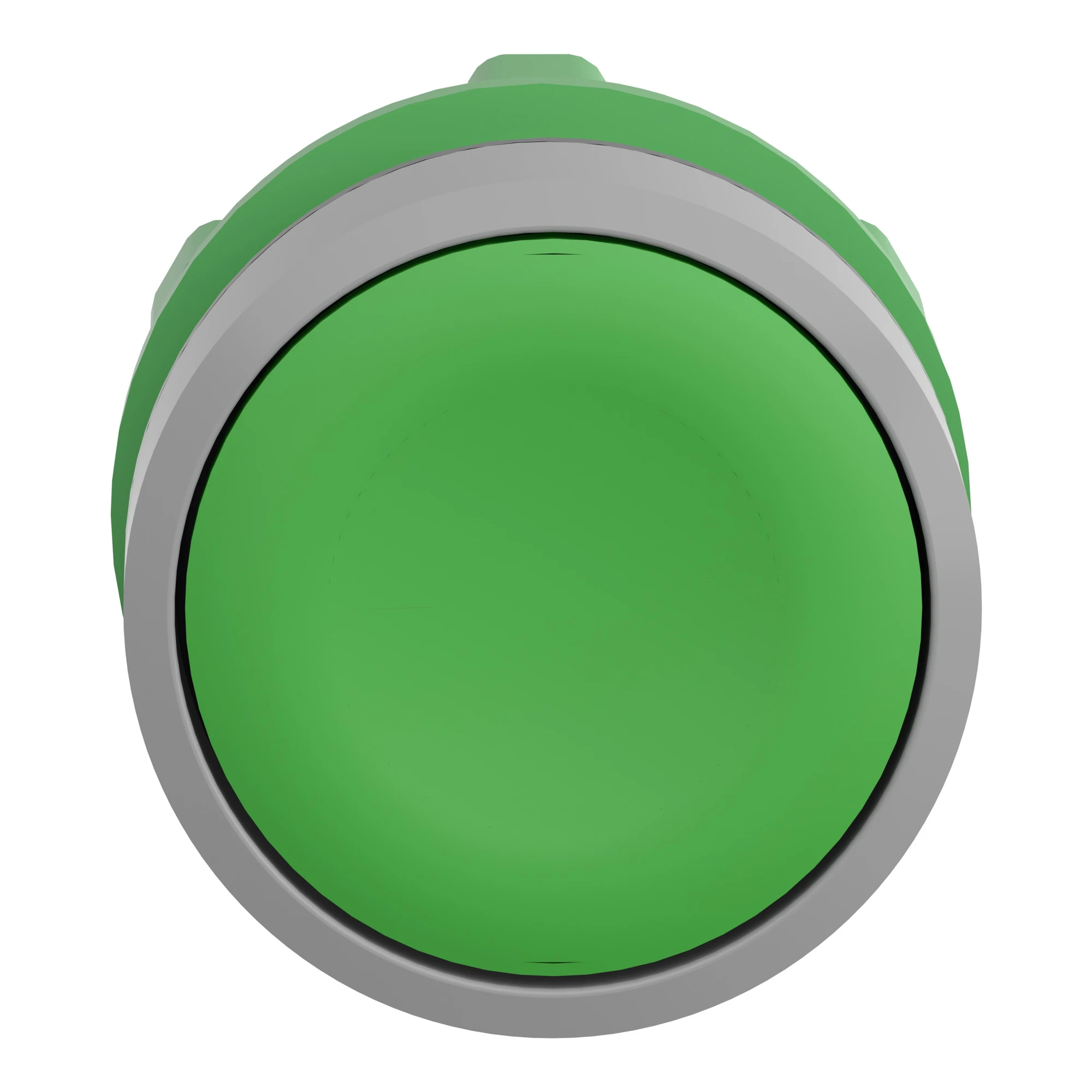 Schneider Electric ZB5AA3C0 Push-button, front element, Harmony XB5, plastic, 22mm, light grey, green, unlabelled, momentary (img_004)