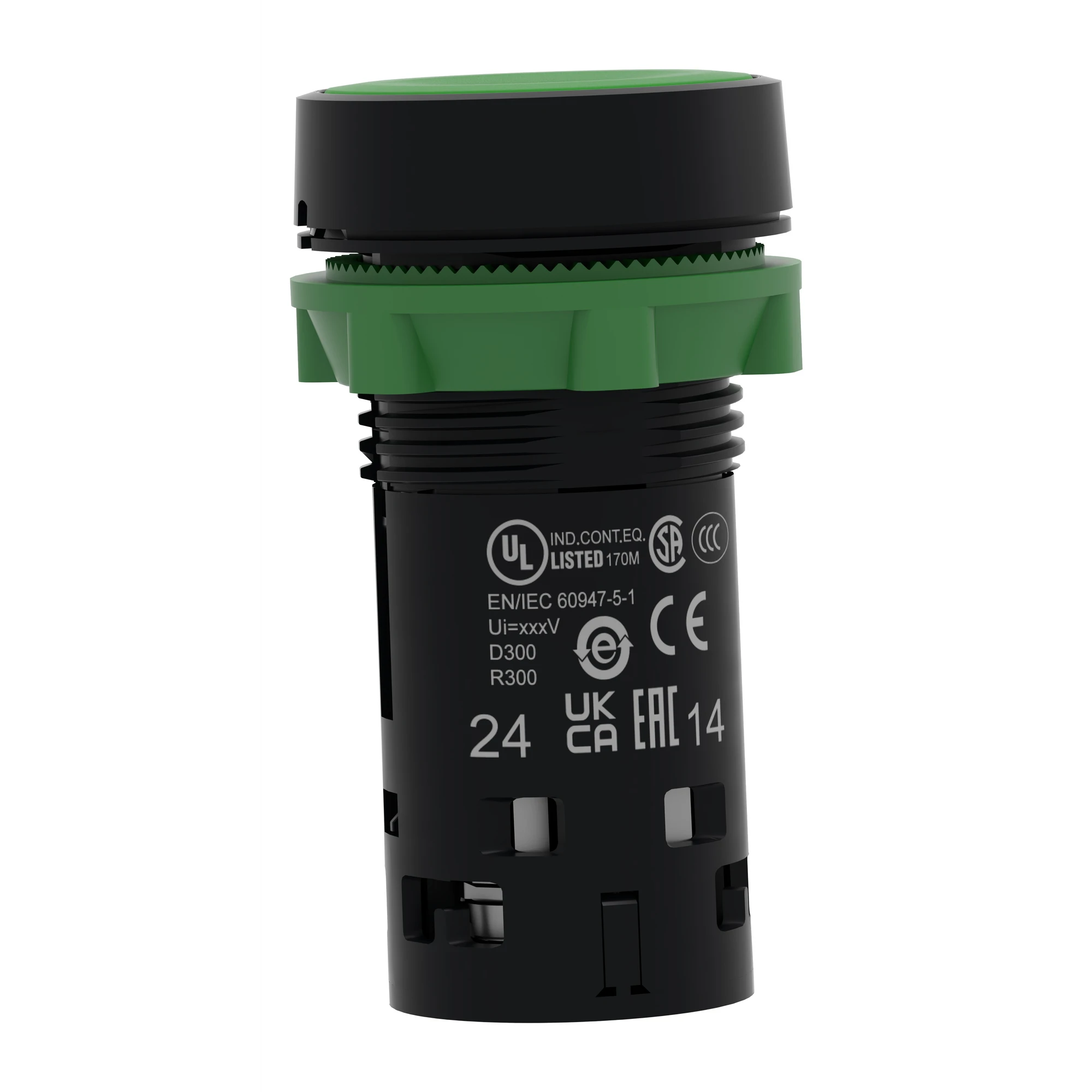 Schneider Electric XB7NA33 Pushbutton, Harmony XB7, Monoblock, Plastic, Ø22mm, Green, 2S, Screw Terminal (img_005)