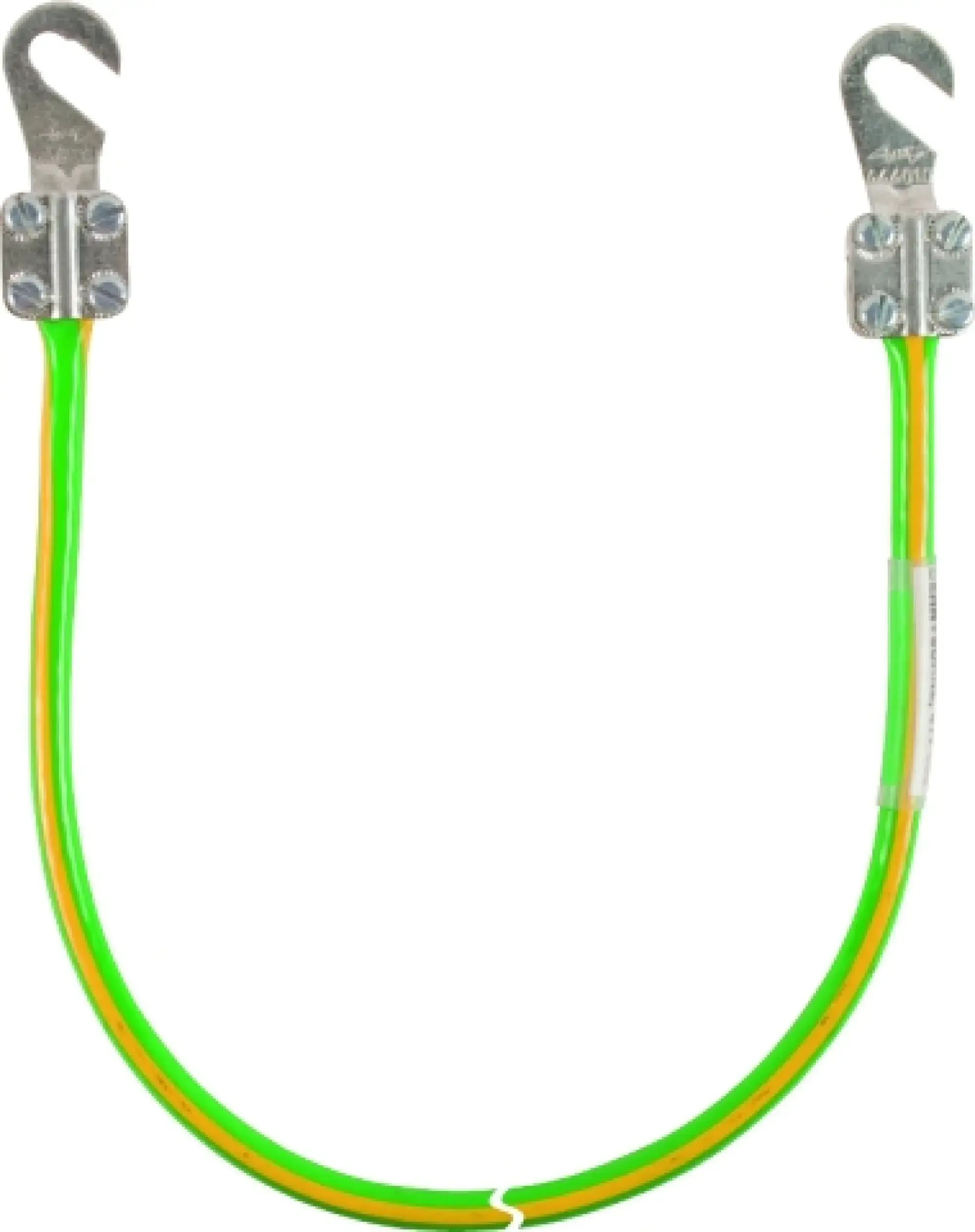 Dehn 417010 Earthing cable 16mm² / L 1.0m green/ yellow w. 2 open cable lugs (B) M8/M10 Supply No. 6150-12-313-5060 (img_001)