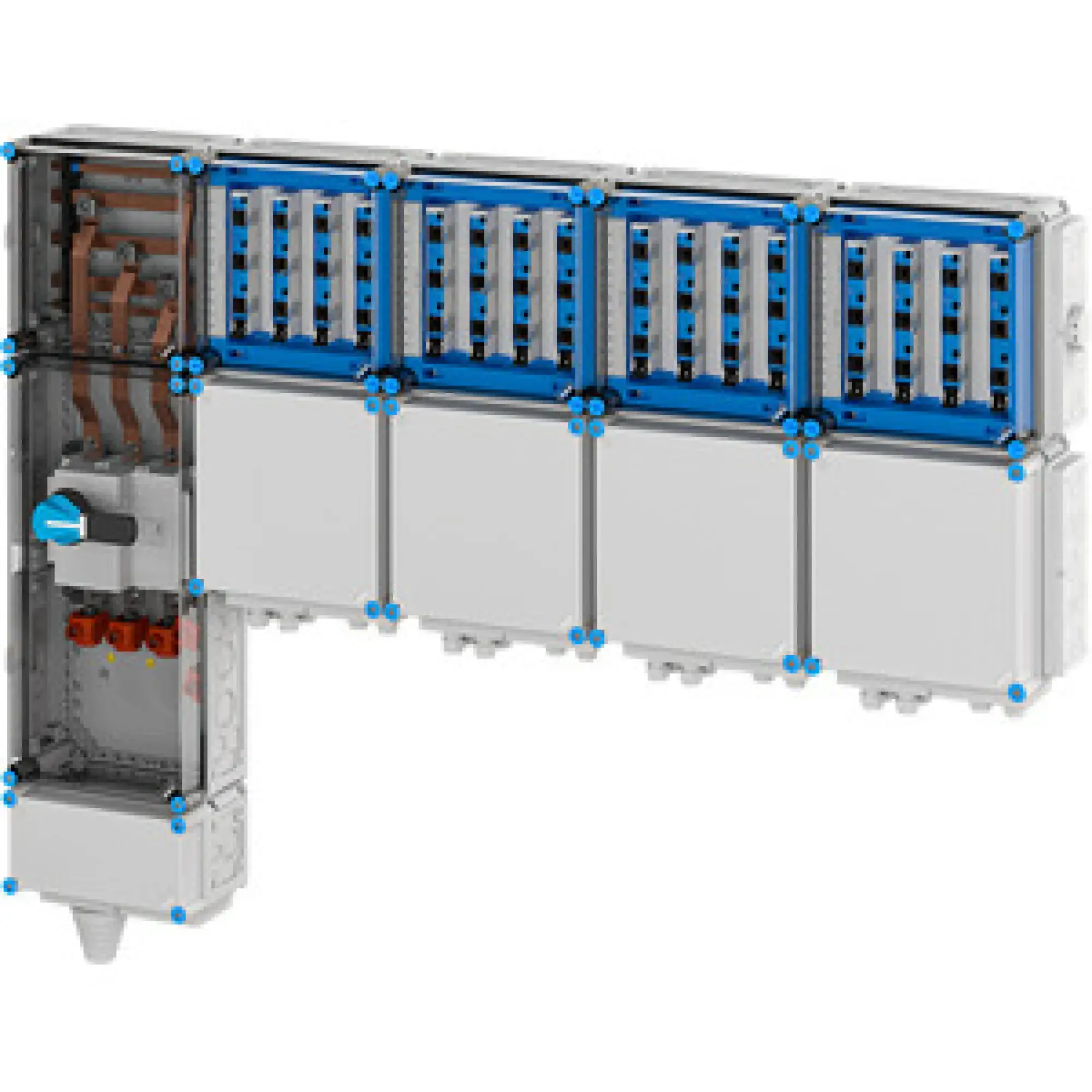 Hensel 65000134 Ladeverteiler für bis zu 16 Ladepunkte à 22kW Mi EV 22kW 16000 (img_001)