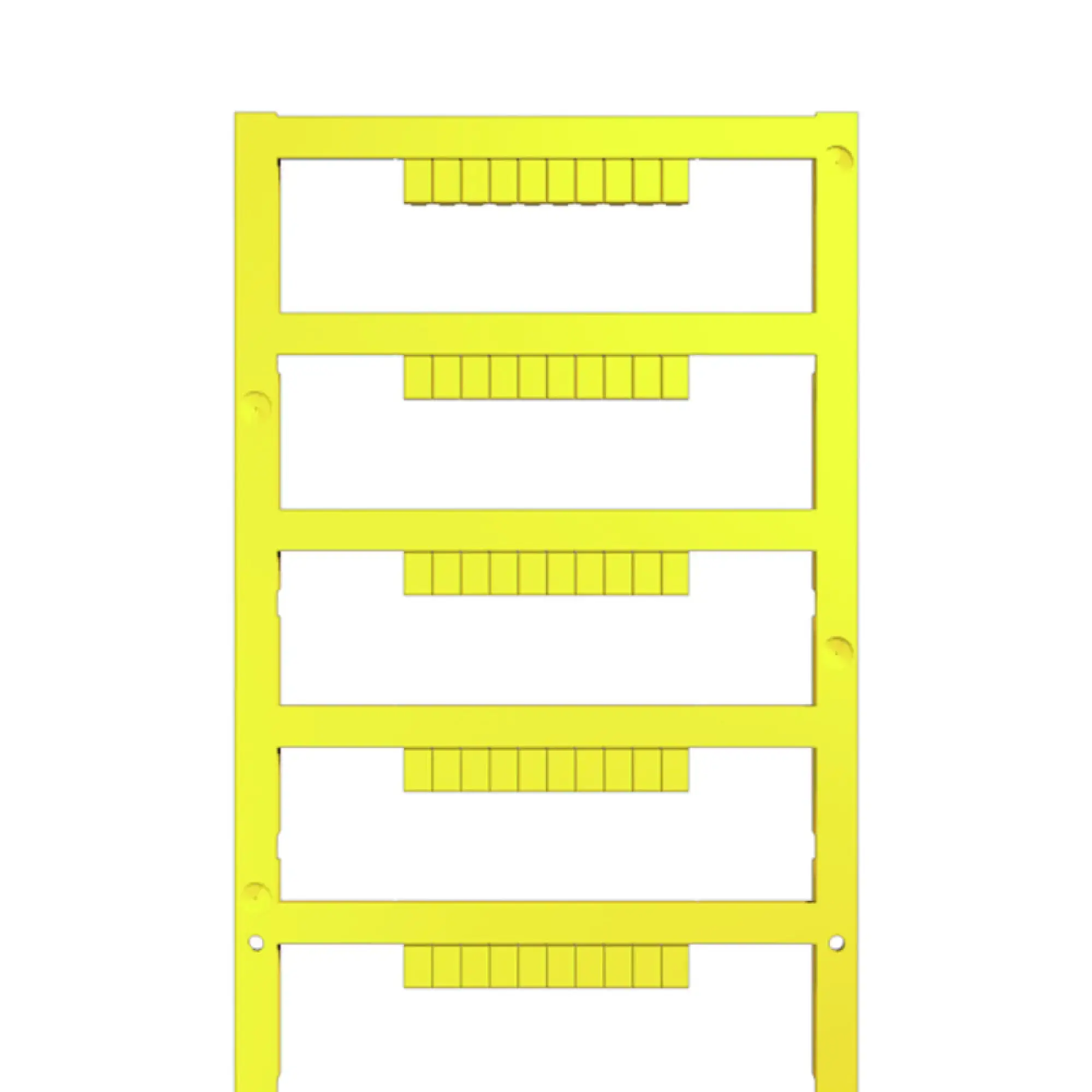 Weidmüller 1369480000 Terminal marking, yellow, Pitch in mm: 3.50, Printed characters: neutral, horizontal and vertical, Width: 3.5 mm, Height: 5 mm (img_001) Weidmüller 1369480000 Terminal marking, yellow, Pitch in mm: 3.50, Printed characters: neutral, horizontal and vertical, Width: 3.5 mm, Height: 5 mm (img_001)