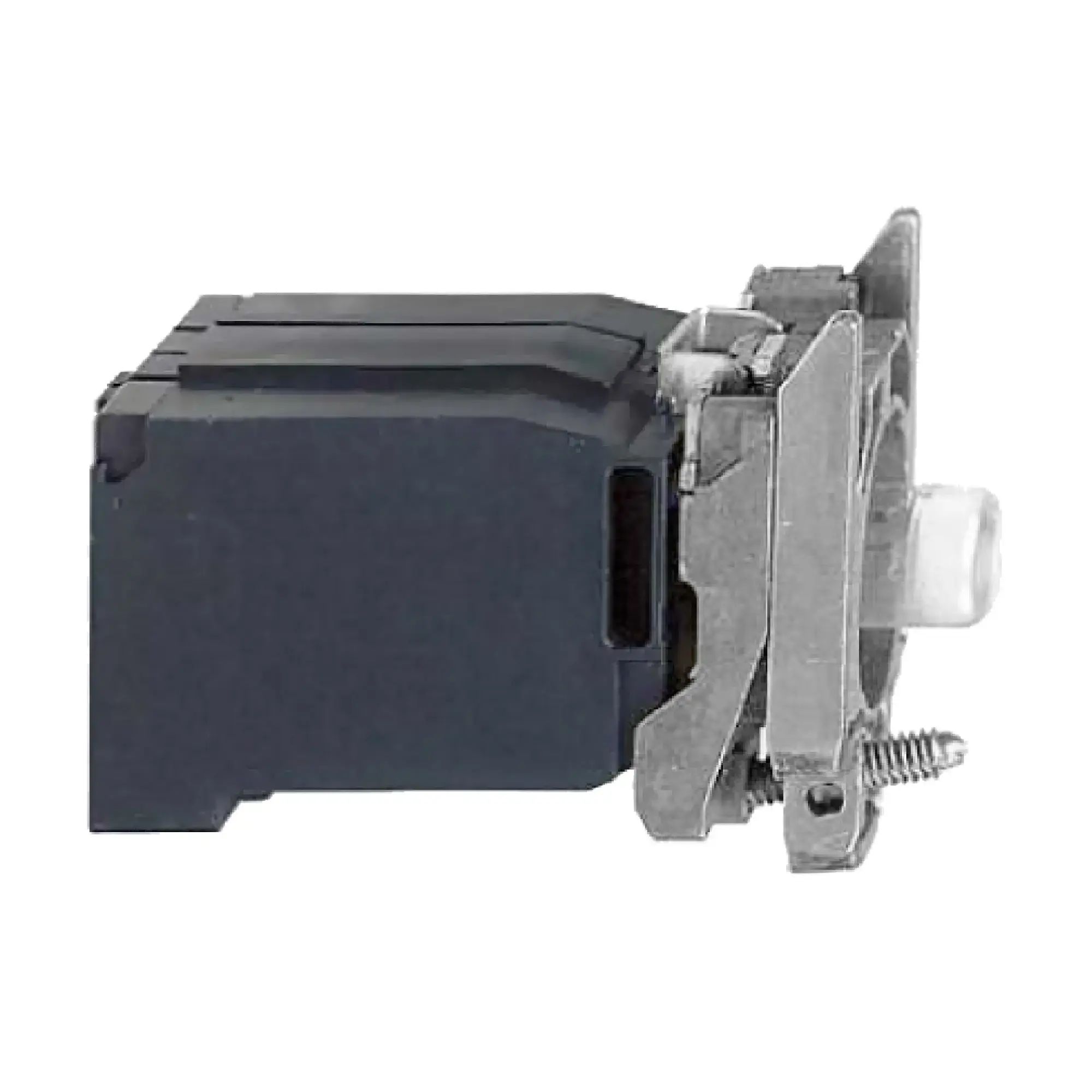 Schneider Electric ZB4BV5 Lamp socket with mounting flange, Harmony XB4, metal, white, with transformer, BA9s bulb, screw terminal, 400V (img_002)