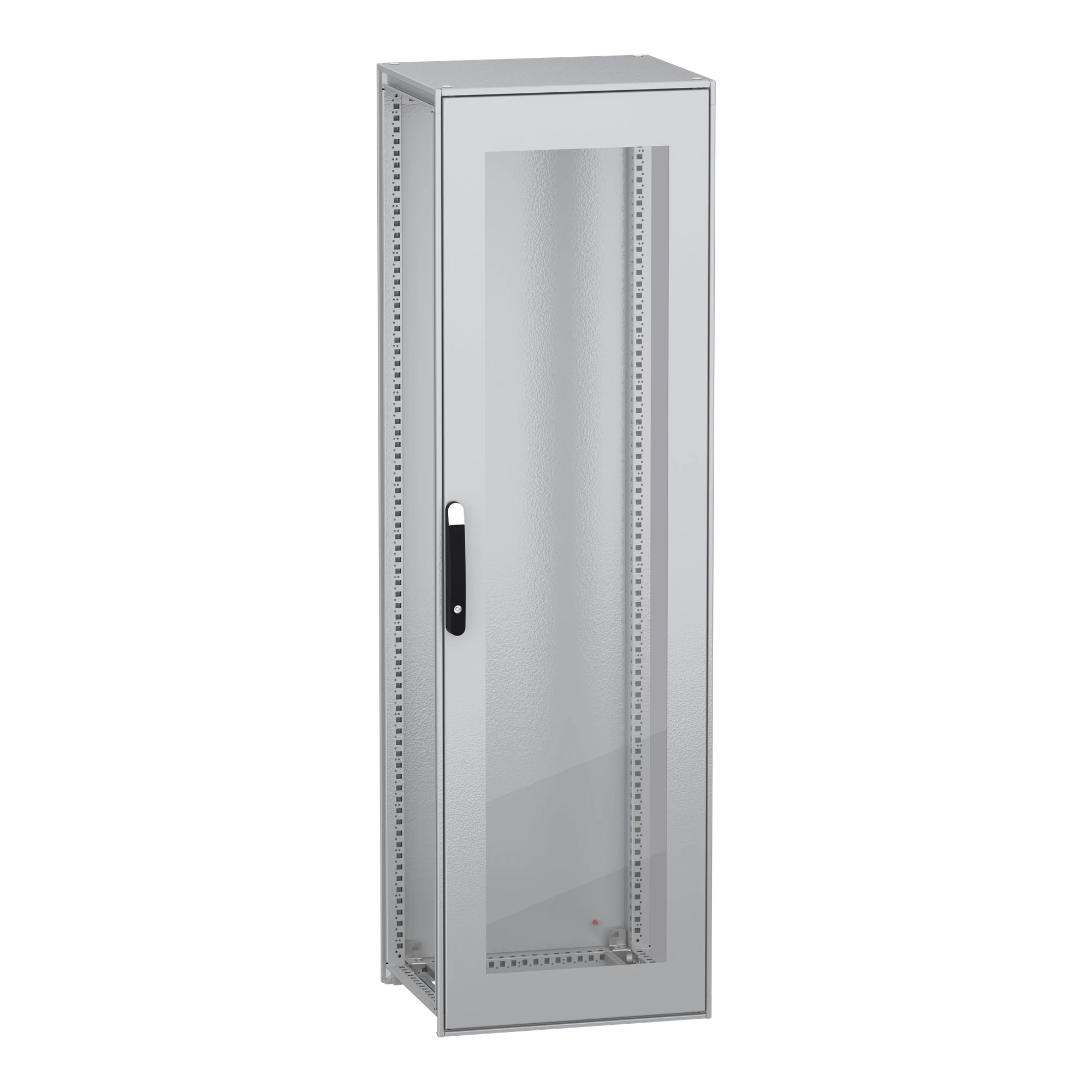 Schneider Electric NSYSFN20650T Free-standing enclosure, PanelSeT SFN, made of decarbonized steel, without mounting plate, glass door, assembled, 2000x600x500mm, IP55 (img_001)