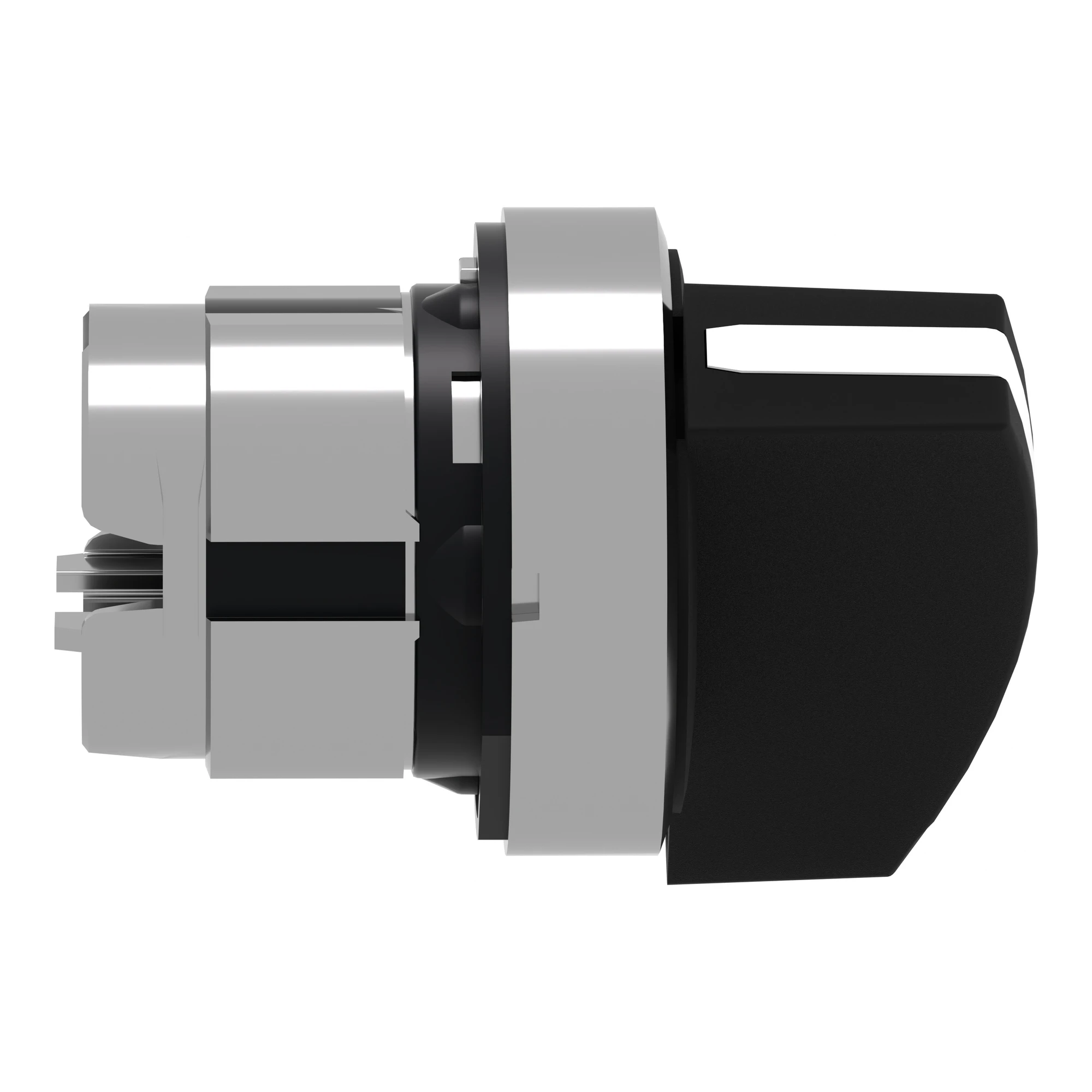 Schneider Electric ZB4BJ4 Selector switch, front element, Harmony XB4, metal, 22mm, black, 2 positions, long toggle, momentary (img_003)