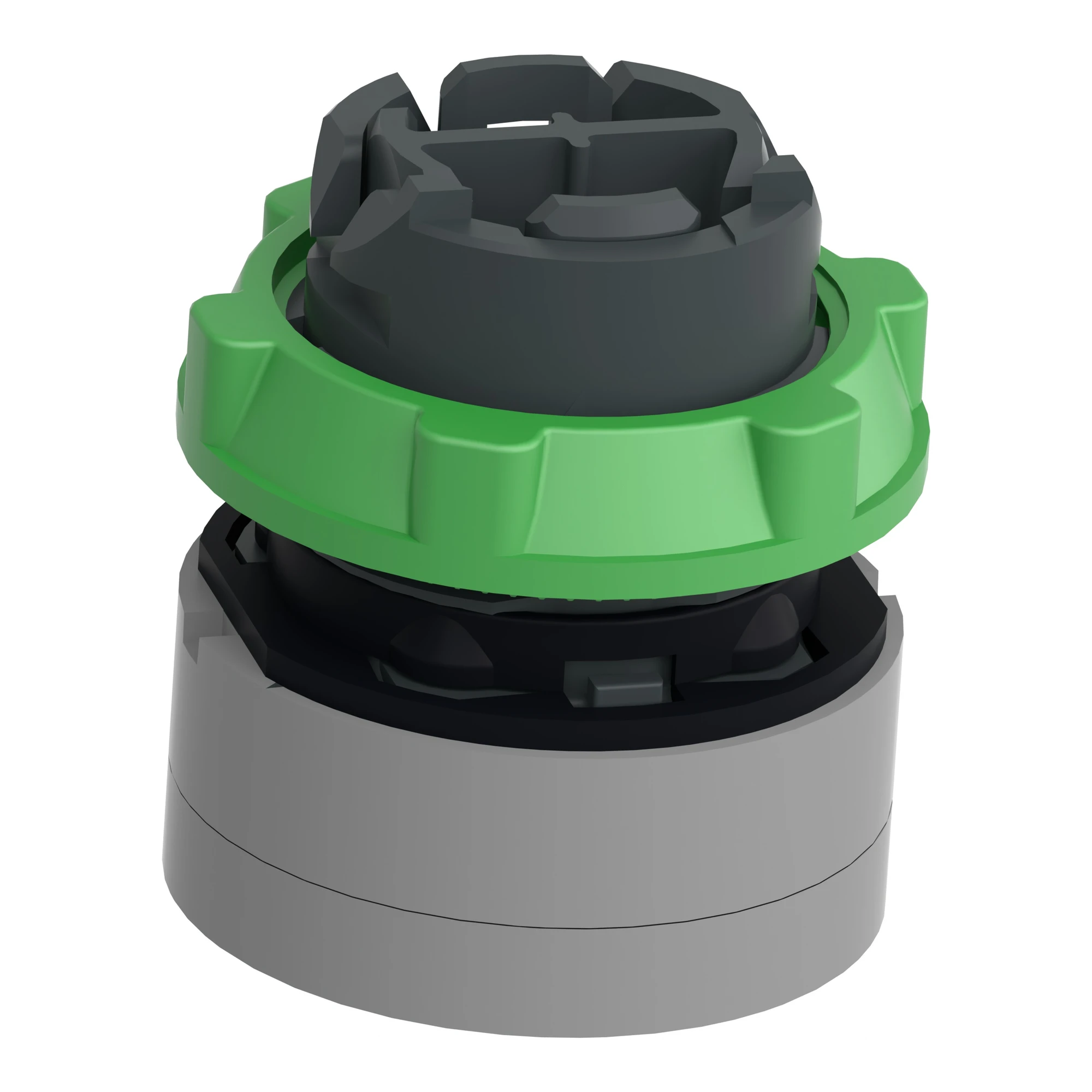 Schneider Electric ZB5AA16C0 Push button, Front element, Harmony XB5, Plastic, 22mm, light grey, white, reset, unmarked, momentary (img_007)