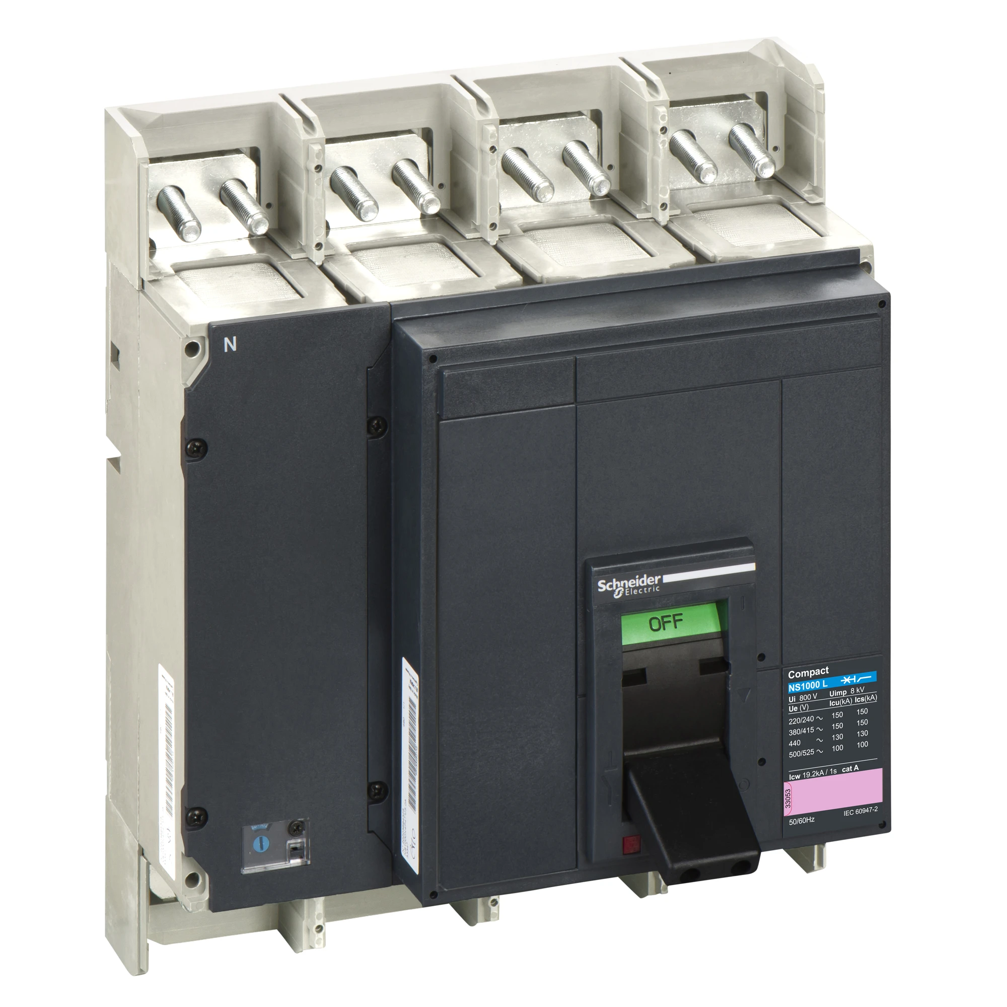 Schneider Electric 33246 Compact NS1000L, 4 P, 1000A, max. switching capacity 150kA (img_001) Schneider Electric 33246 Compact NS1000L, 4 P, 1000A, max. switching capacity 150kA (img_001)