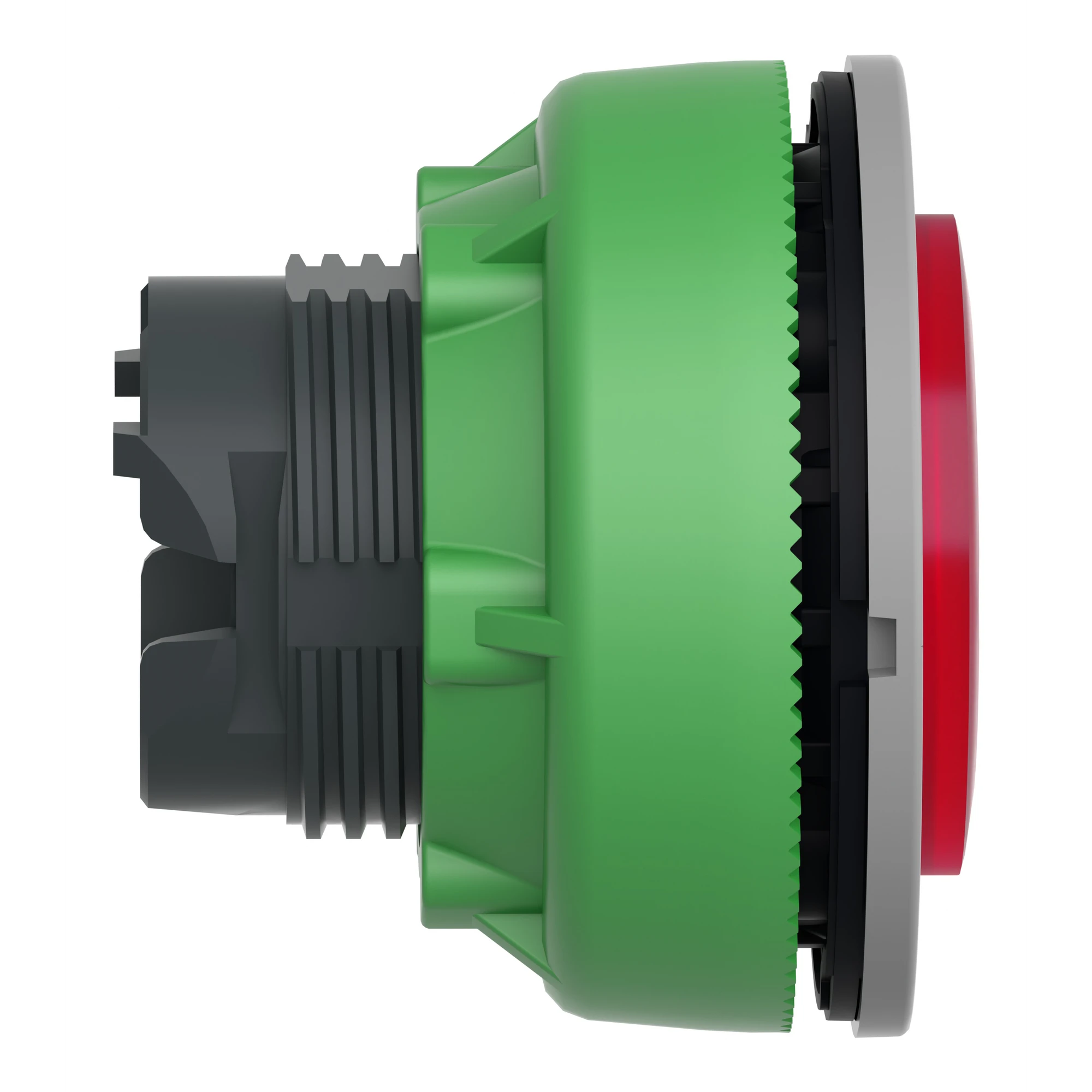 Schneider Electric ZB5FW143C0 Illuminated Pushbutton, Front Element, Harmony XB5F, Plastic, 30mm, Light Grey, Red, Projecting, for Universal LED (img_002)