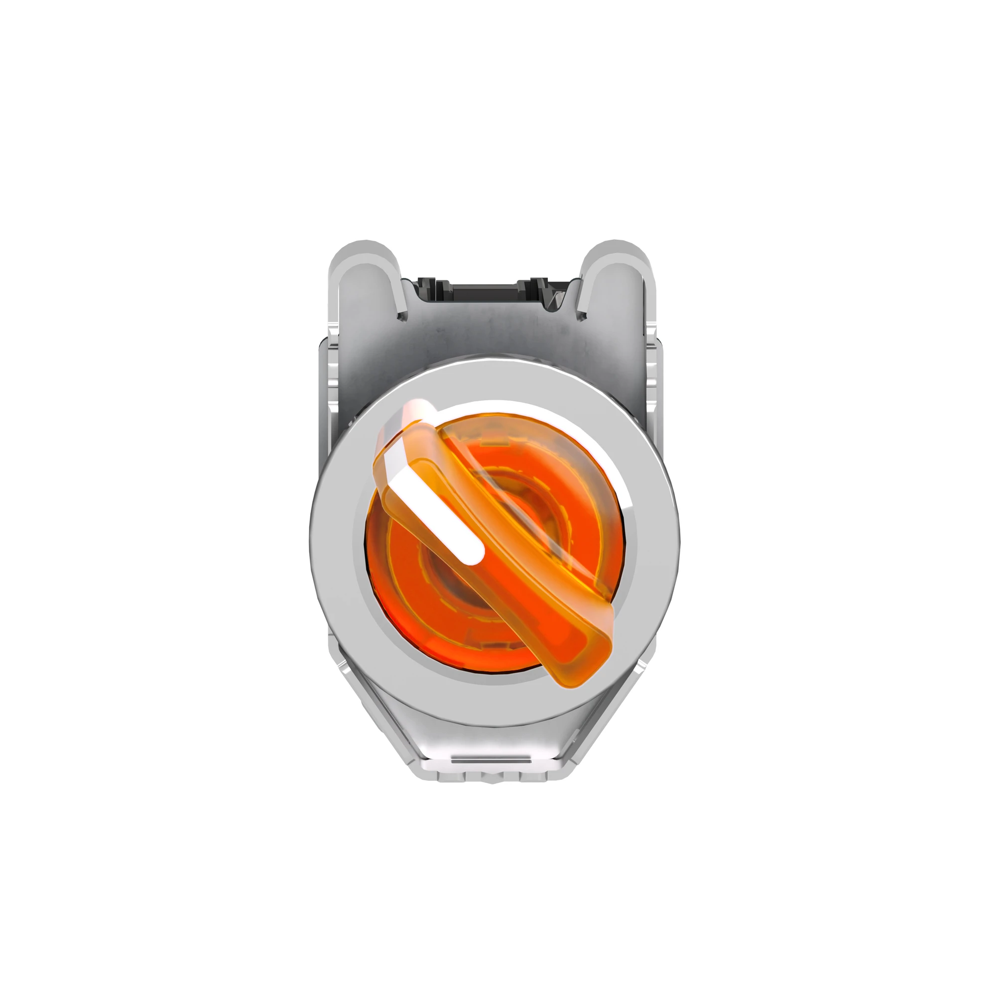 Schneider Electric XB4FK125M5 Illuminated selector switch, Harmony XB4F, metal, 30mm, orange, universal LED, 2 positions, 1NC+1NO, 230-240V AC (img_004)
