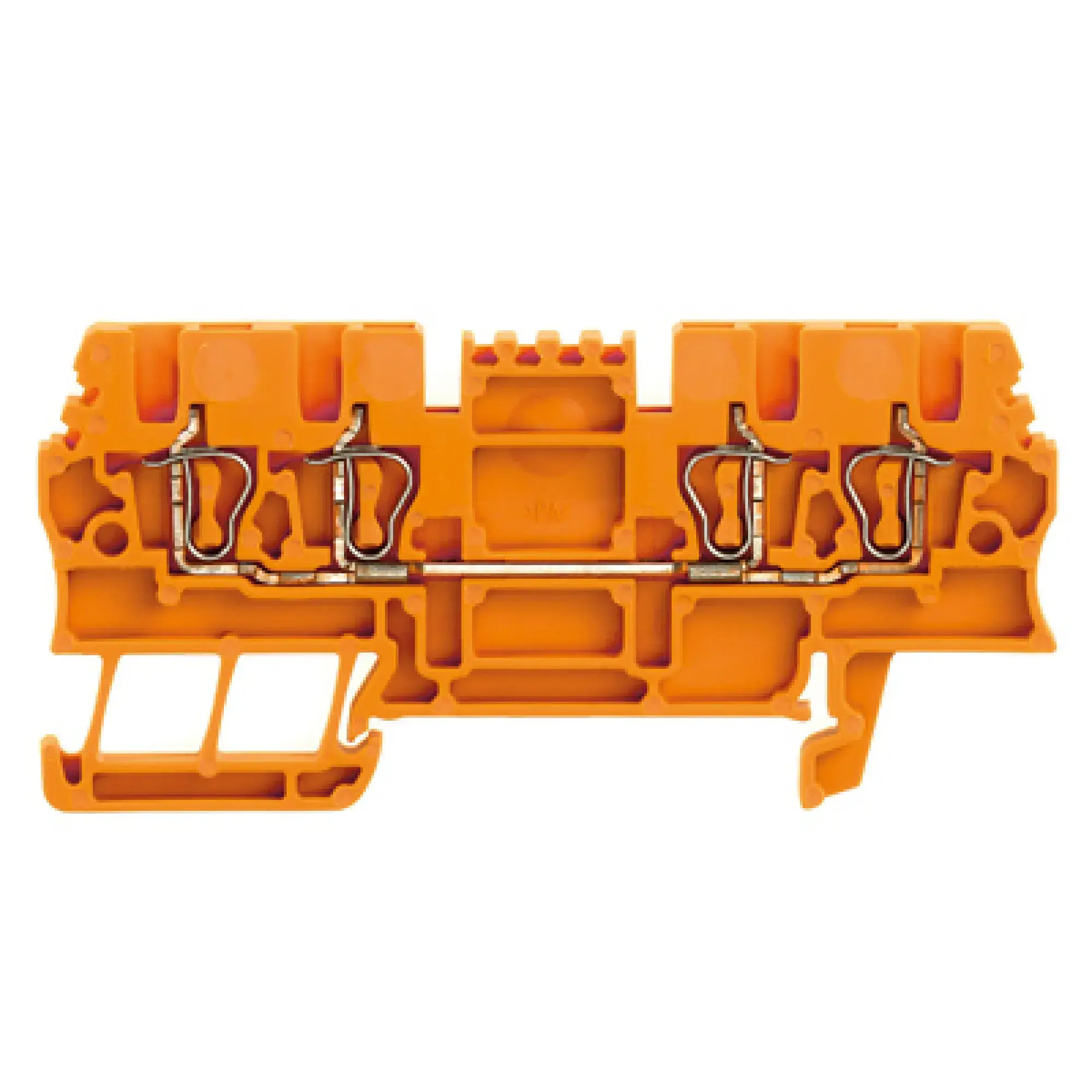 Weidmüller 1775610000 Feed-through terminal block, Tension-clamp connection, orange, 1.5 mm², 17.5 A, 500 V, Number of connections: 4 (img_001)