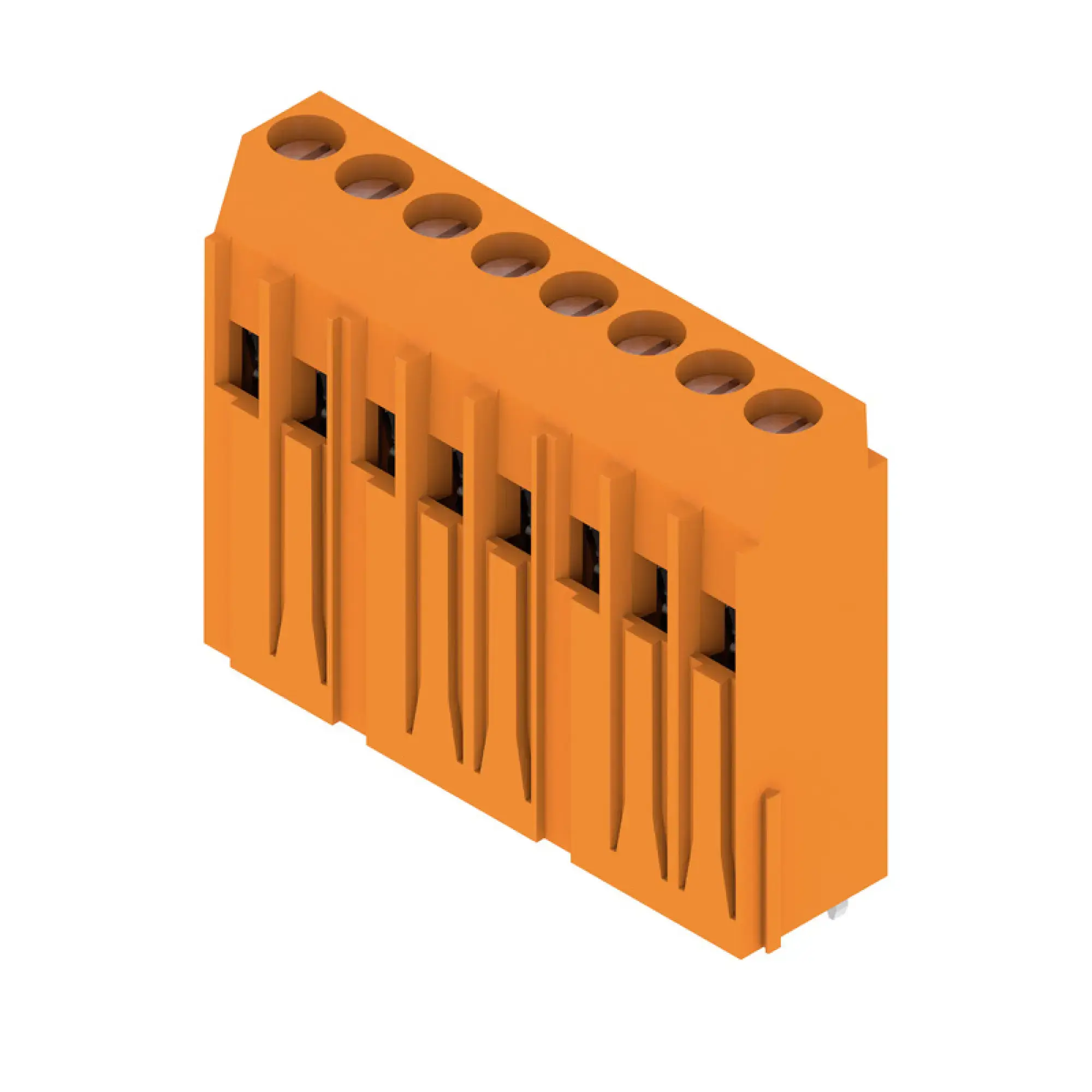 Weidmüller 1975420000 PCB terminal, 320 V, 32.5 A, Pitch in mm: 5.08, 6 mm², Number of poles: 8, Clamping yoke connection, THT solder connection, 90°, Box (img_001) Weidmüller 1975420000 PCB terminal, 320 V, 32.5 A, Pitch in mm: 5.08, 6 mm², Number of poles: 8, Clamping yoke connection, THT solder connection, 90°, Box (img_001)