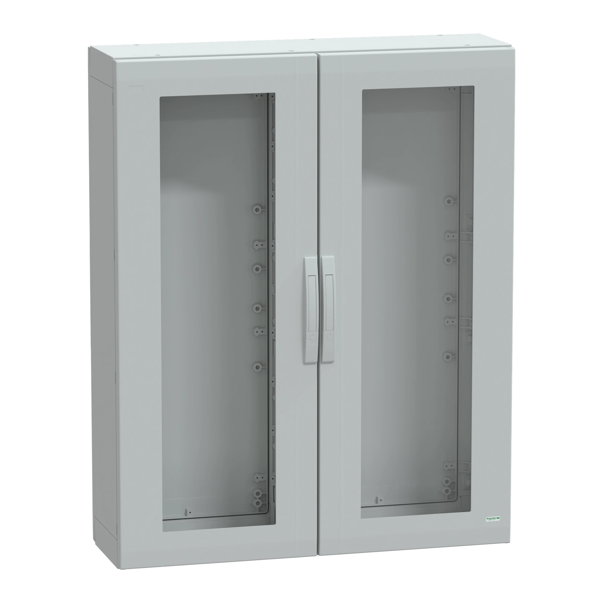 Schneider Electric NSYPLA12103TG Polyester enclosure floor standing PLA completely sealed 1250x1000x320mm IP65, transparent doors (img_001)