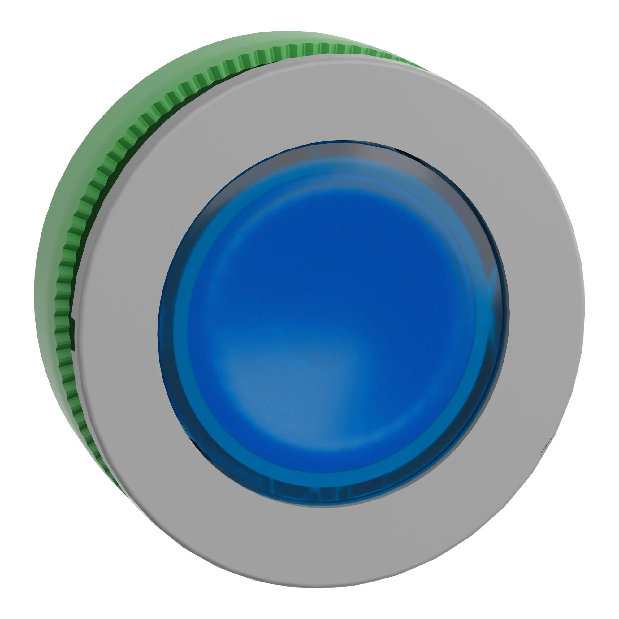 Schneider Electric ZB5FW363C0 Illuminated Push Button, Front Element, Harmony XB5F, Plastic, 30mm, Light Grey, Blue, for Universal LED (img_001)