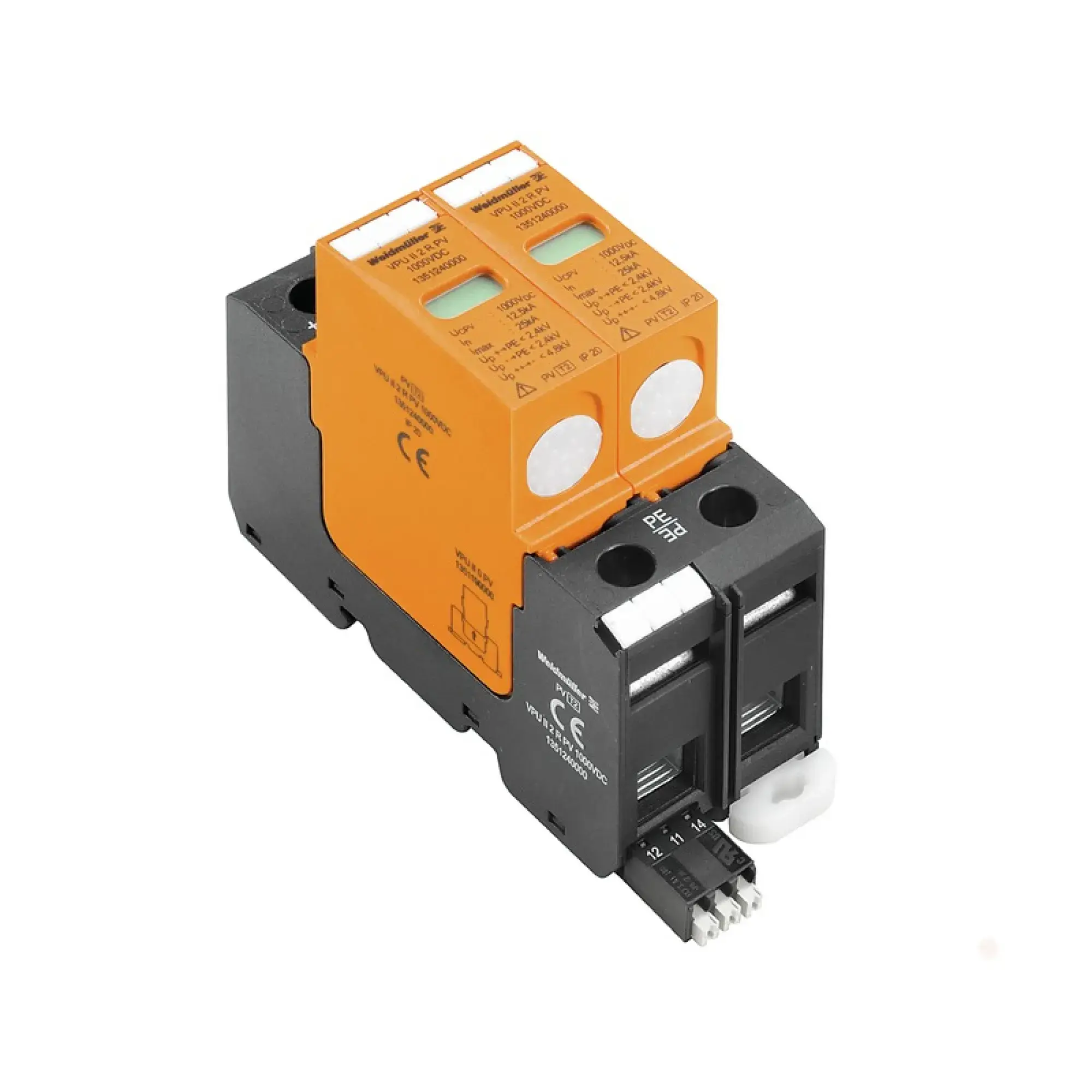 Weidmüller 1351240000 Surge voltage arrester (power supply systems), with remote contact, Type II, DC, 1000 V (img_001) Weidmüller 1351240000 Surge voltage arrester (power supply systems), with remote contact, Type II, DC, 1000 V (img_001)