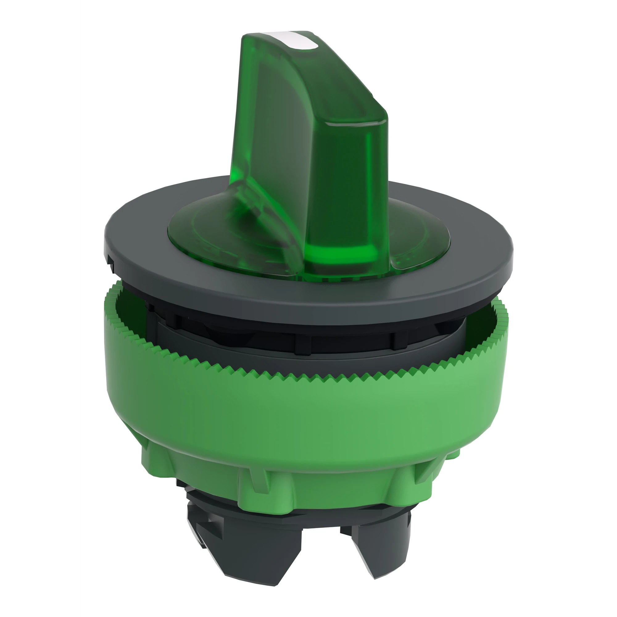 Schneider Electric ZB5FK1333 Illuminated selector switch, front element, Harmony XB5F, plastic, 30mm, green, for universal LED, 3 positions, latching (img_006)