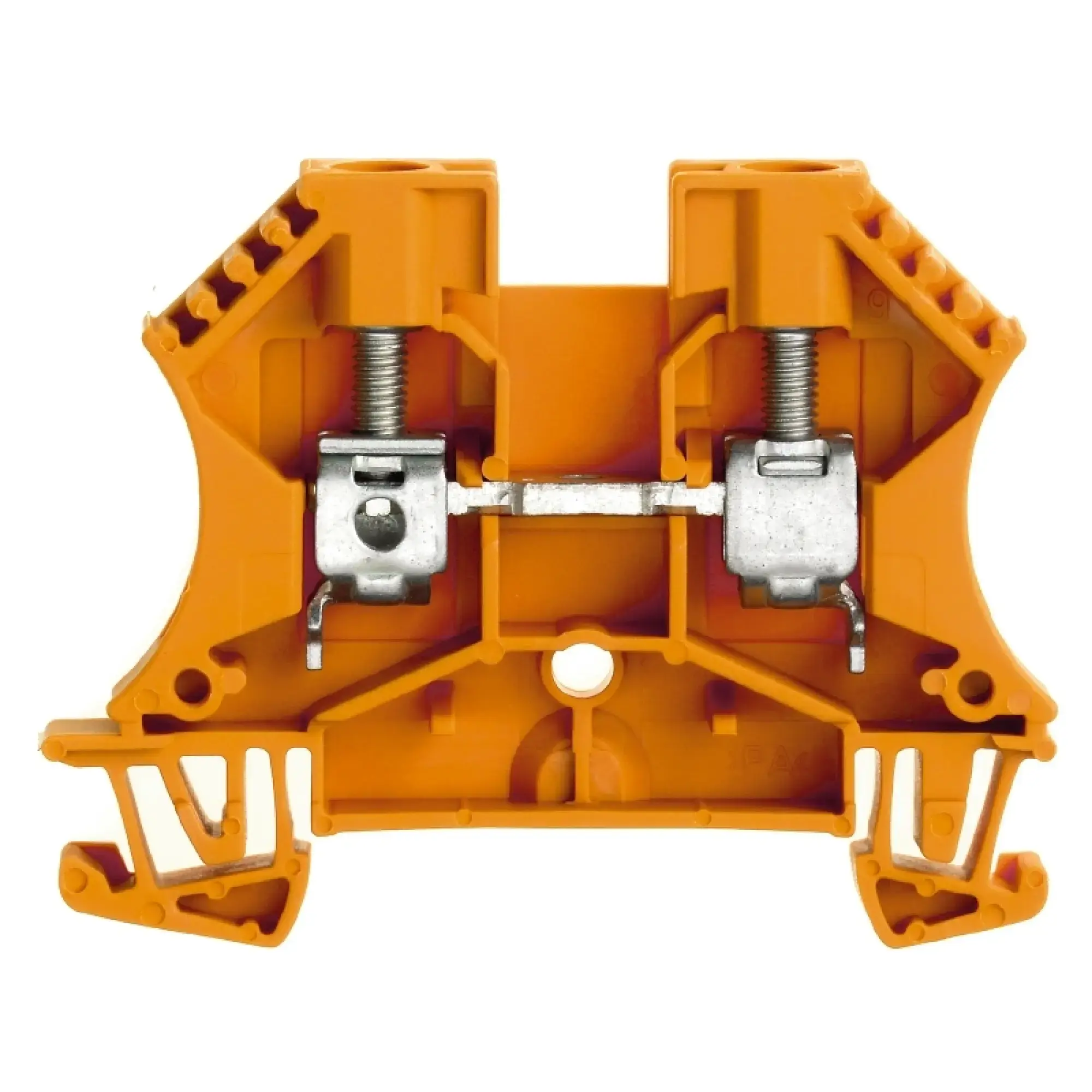 Weidmüller 1020260000 Feed-through terminal block, Screw connection, orange, 6 mm², 41 A, 800 V, Number of connections: 2 (img_001)