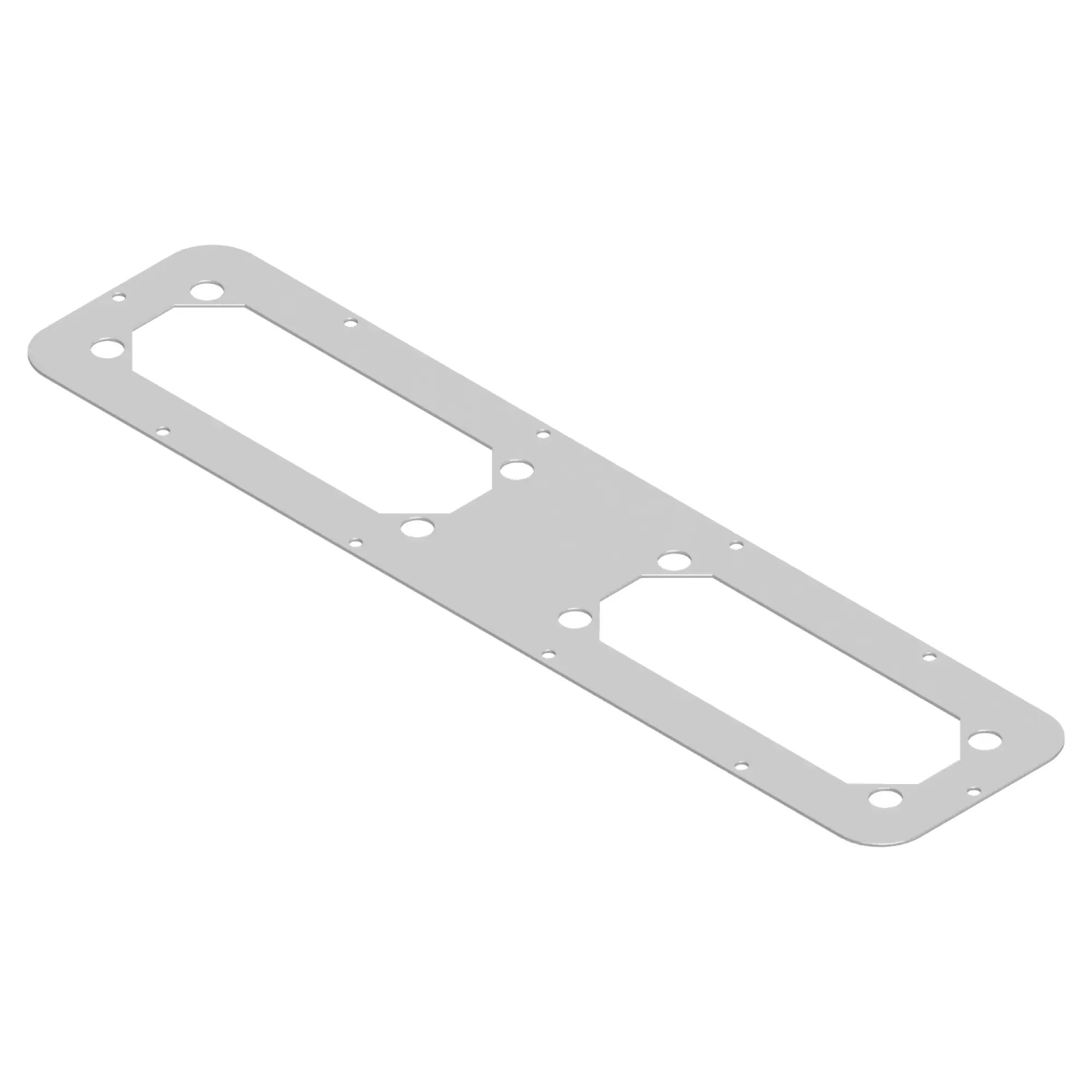 Schneider Electric NSYTLG2FL Cable entry plate with 2 FL21 cut-outs for S3D enclosures. RAL7035. L495xB220 (img_002)