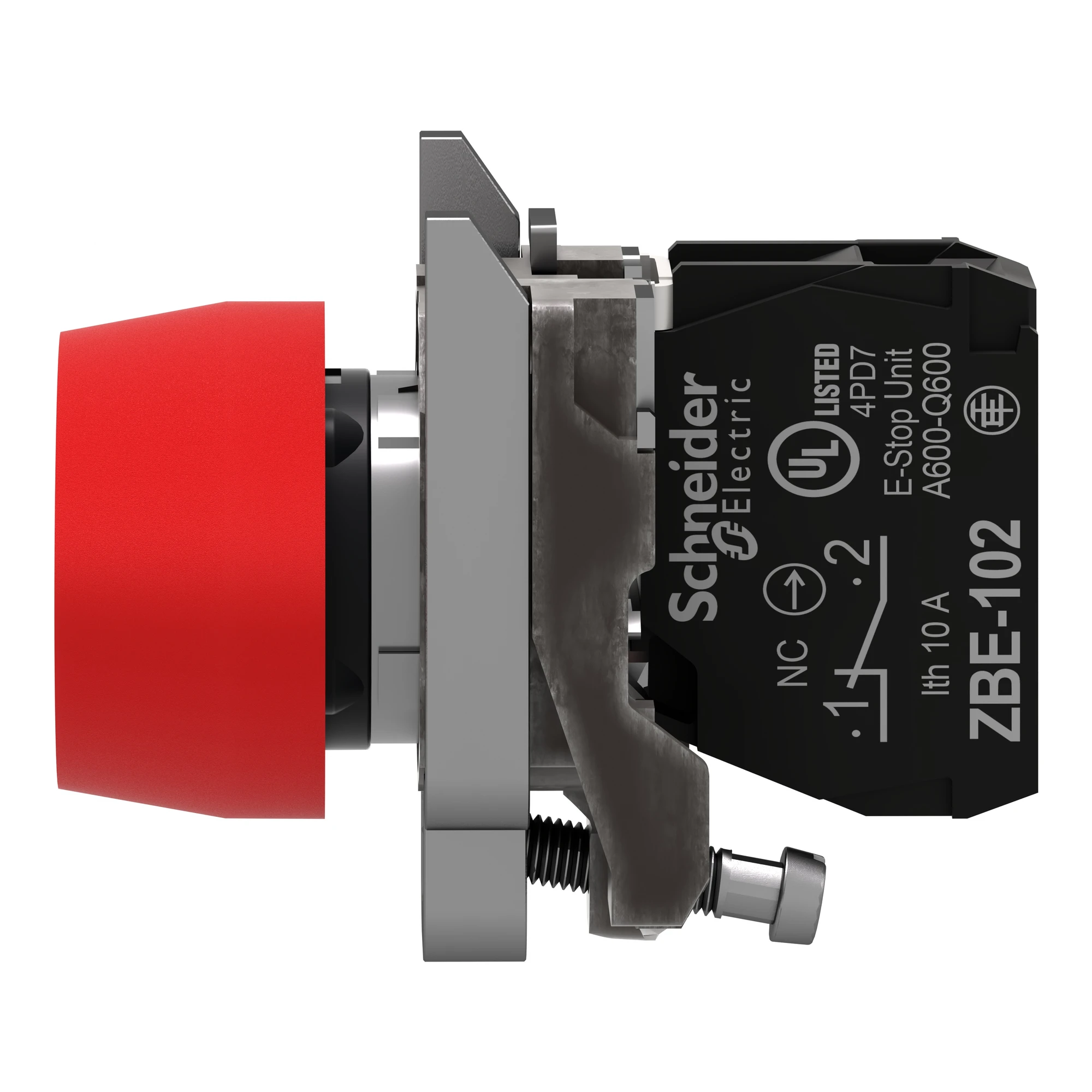 Schneider Electric XB4BPS42EX Push Button, Harmony XB4, Metal, 22mm, Red, Momentary, with Protective Cap, 1NC, ATEX (img_007) Schneider Electric XB4BPS42EX Push Button, Harmony XB4, Metal, 22mm, Red, Momentary, with Protective Cap, 1NC, ATEX (img_007)