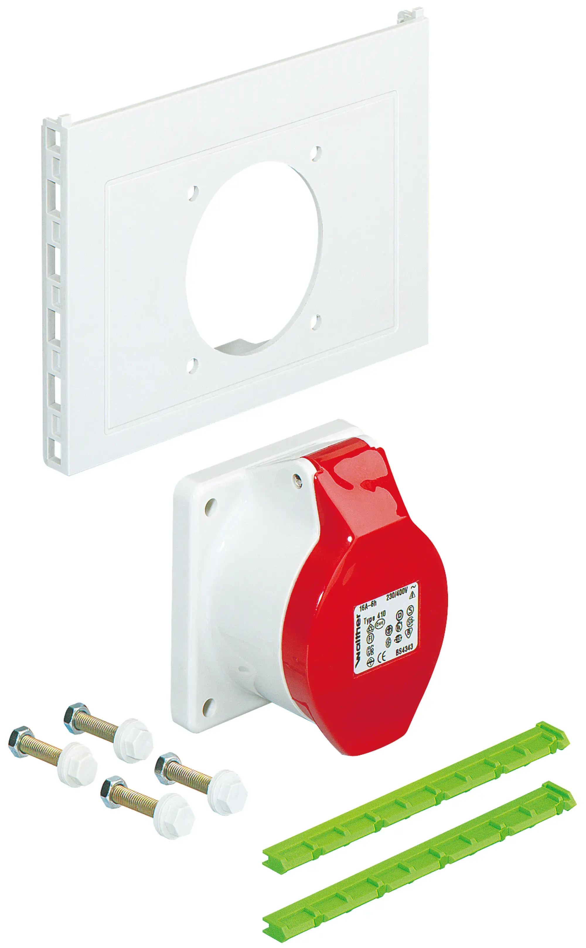 Spelsberg 07228101 Socket flange, Type of protection IP44, Impact strength IK08, Protection class II, Halogen free (img_001)