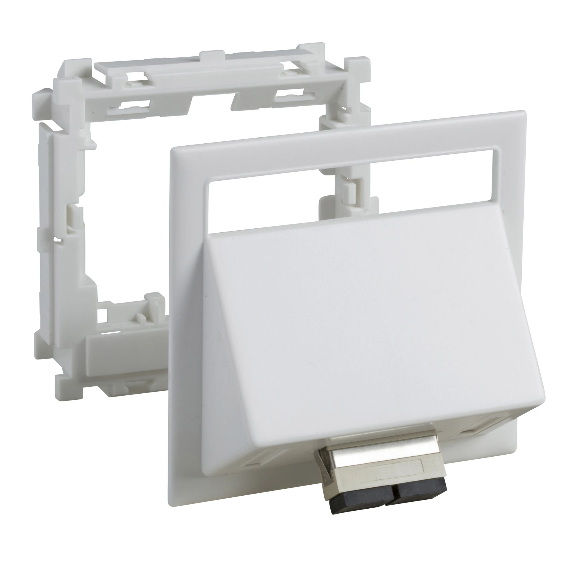 Schneider Electric 5970380 Angle connection set 1XSC-Duplex multimode with 2 screws white RAL9016 Type:CYB-DP (img_001) Schneider Electric 5970380 Angle connection set 1XSC-Duplex multimode with 2 screws white RAL9016 Type:CYB-DP (img_001)