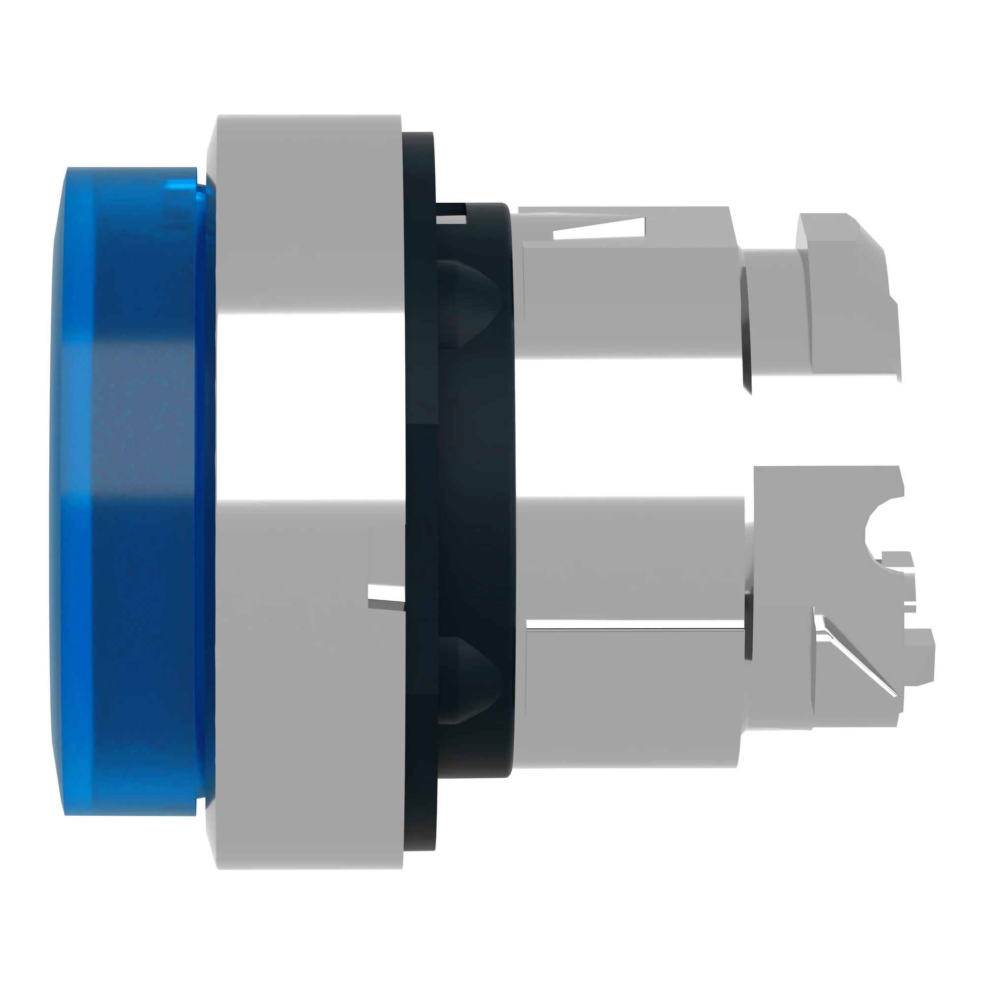 Schneider Electric ZB4BW163 Illuminated pushbutton, front element, Harmony XB4, metal, 22mm, blue, protruding, unmarked, for universal LED (img_006)