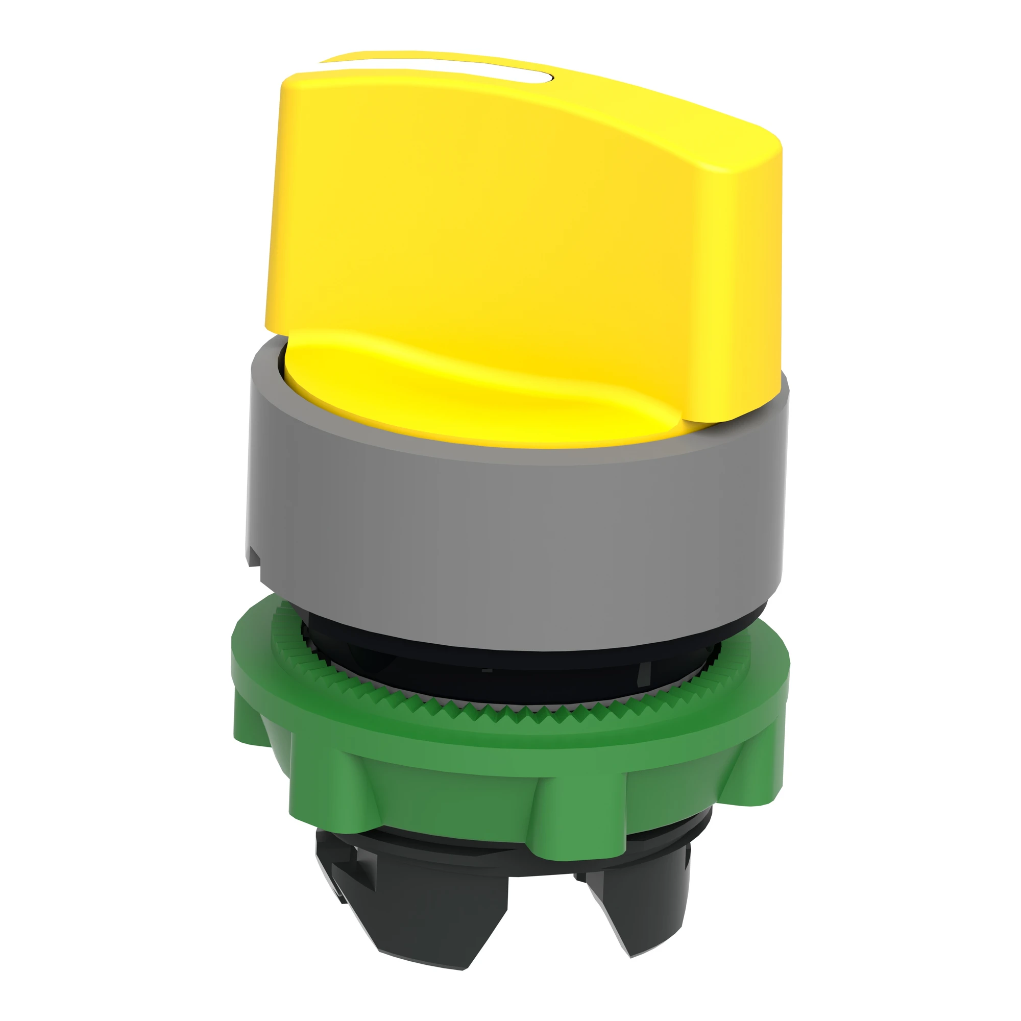 Schneider Electric ZB5AD205C0 Selector switch, front element, Harmony XB5, plastic, 22mm, light grey, yellow, 2 positions, latching (img_006)