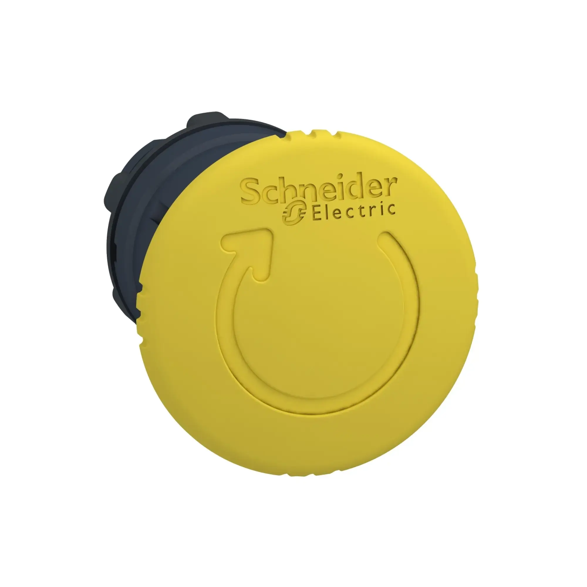 Schneider Electric ZB5AS55 Mushroom push button, front element, Harmony XB5, plastic, 22mm, yellow, mushroom 40mm, twist release (img_008)